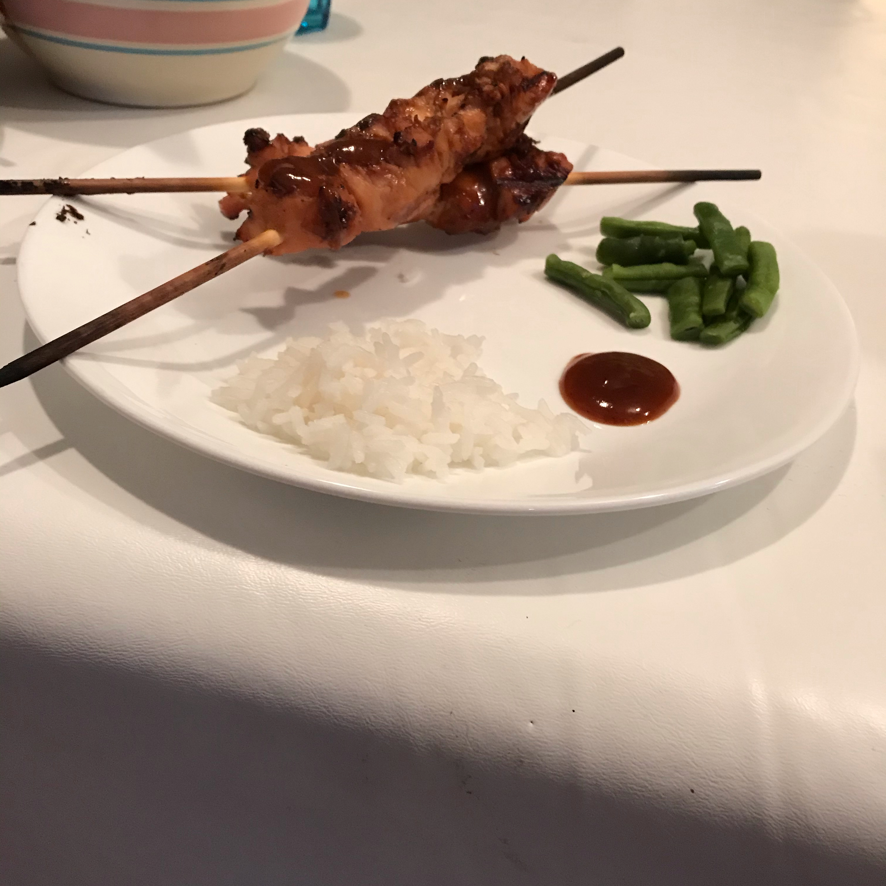Grilled Chicken Teriyaki Skewers with Miso Ranch Poseidons_Monkey