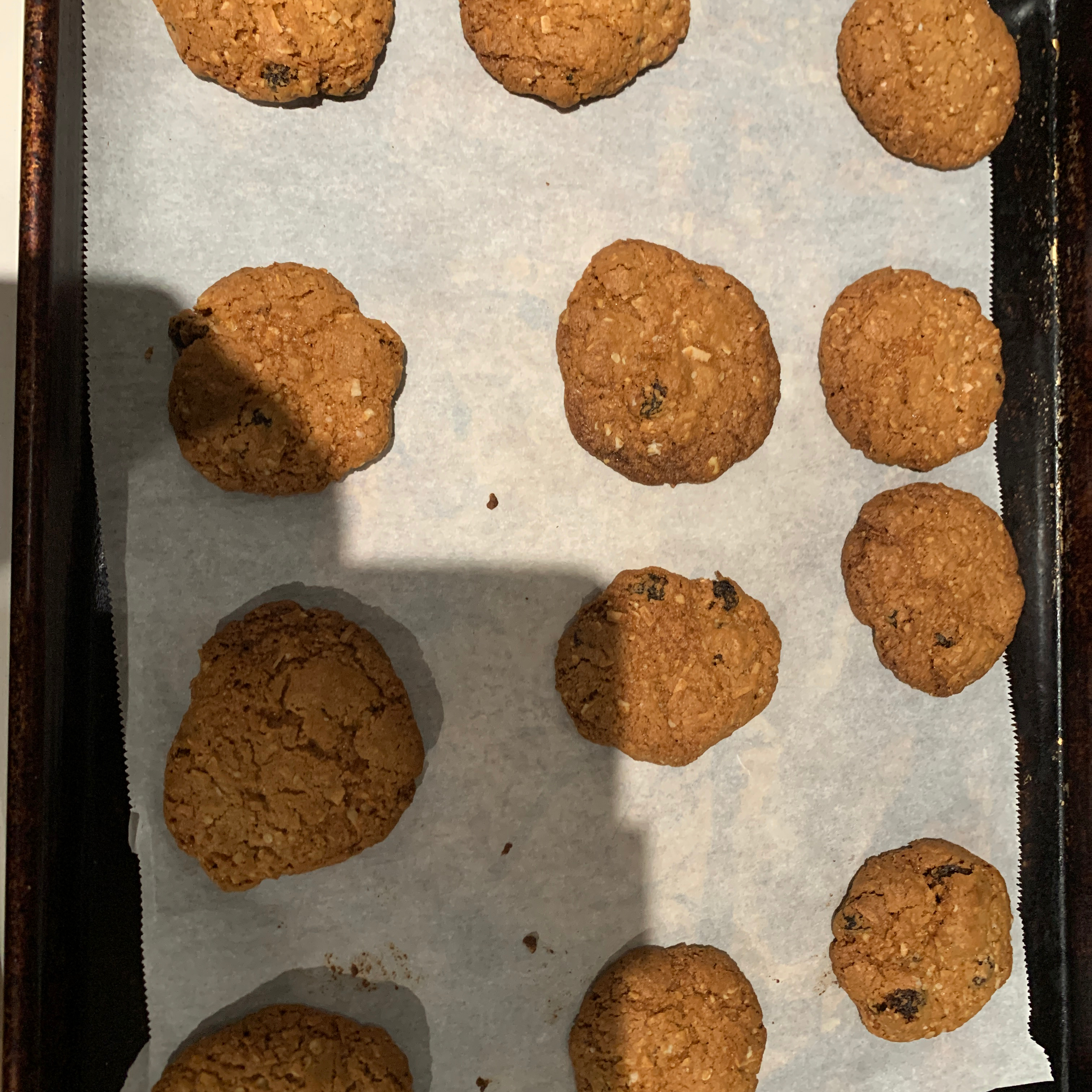 Crisp Oatmeal Cookies 