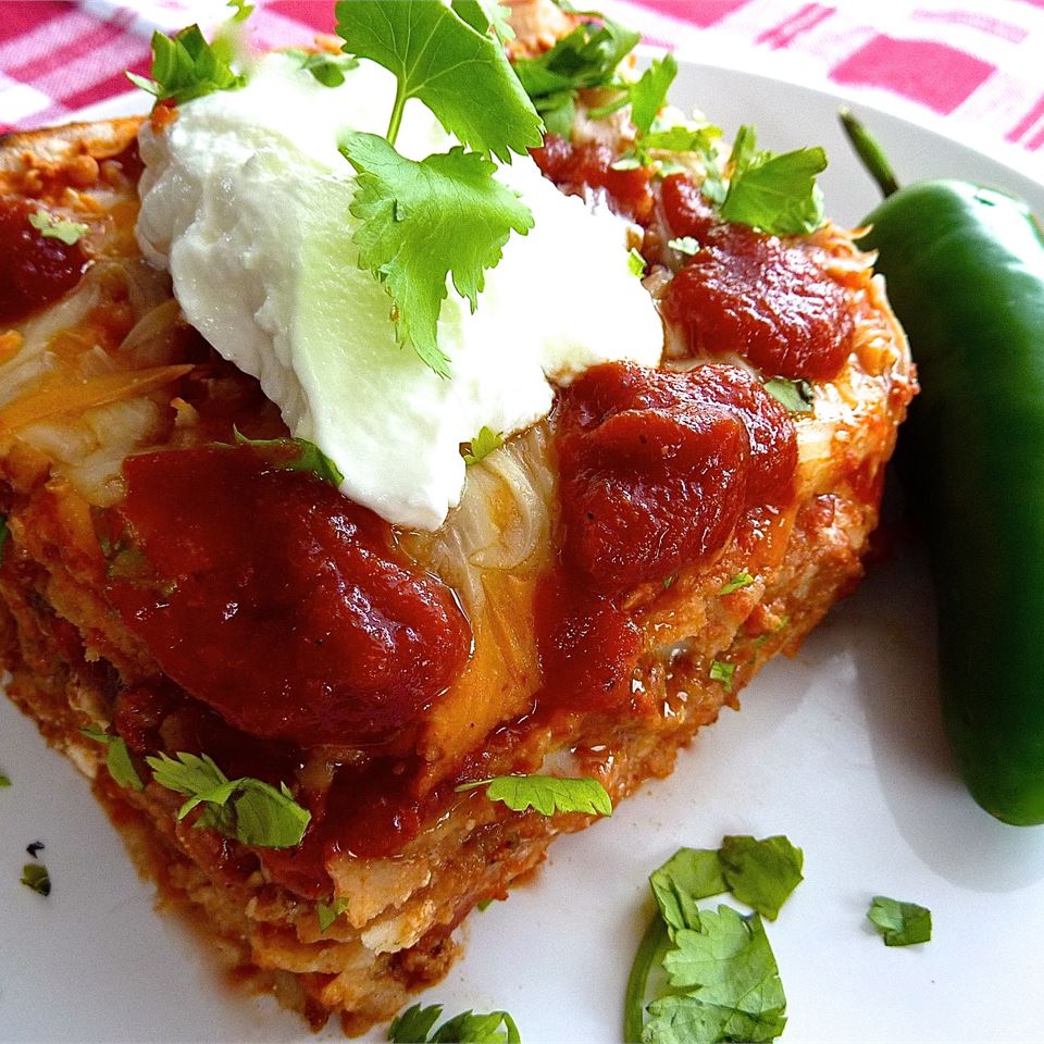 Mexican Lasagna Lite