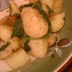 Roasted Potatoes with Greens 