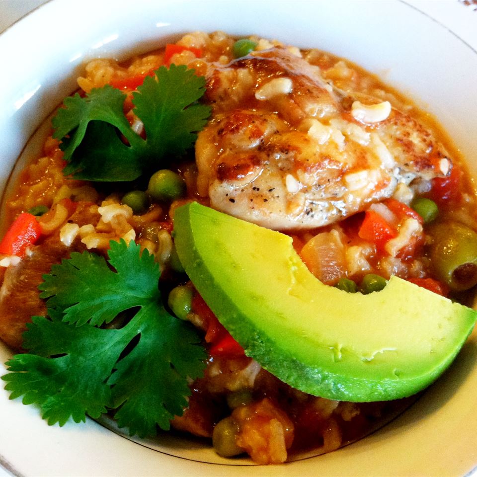 <p>"This is Puerto Rican comfort food," says Latina Cook. "I added some sliced avocado on top. Good stuff!"</p>
                          <p> </p>
                          