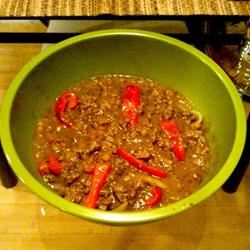 Amy's Curried Ground Turkey and Lentil Soup 