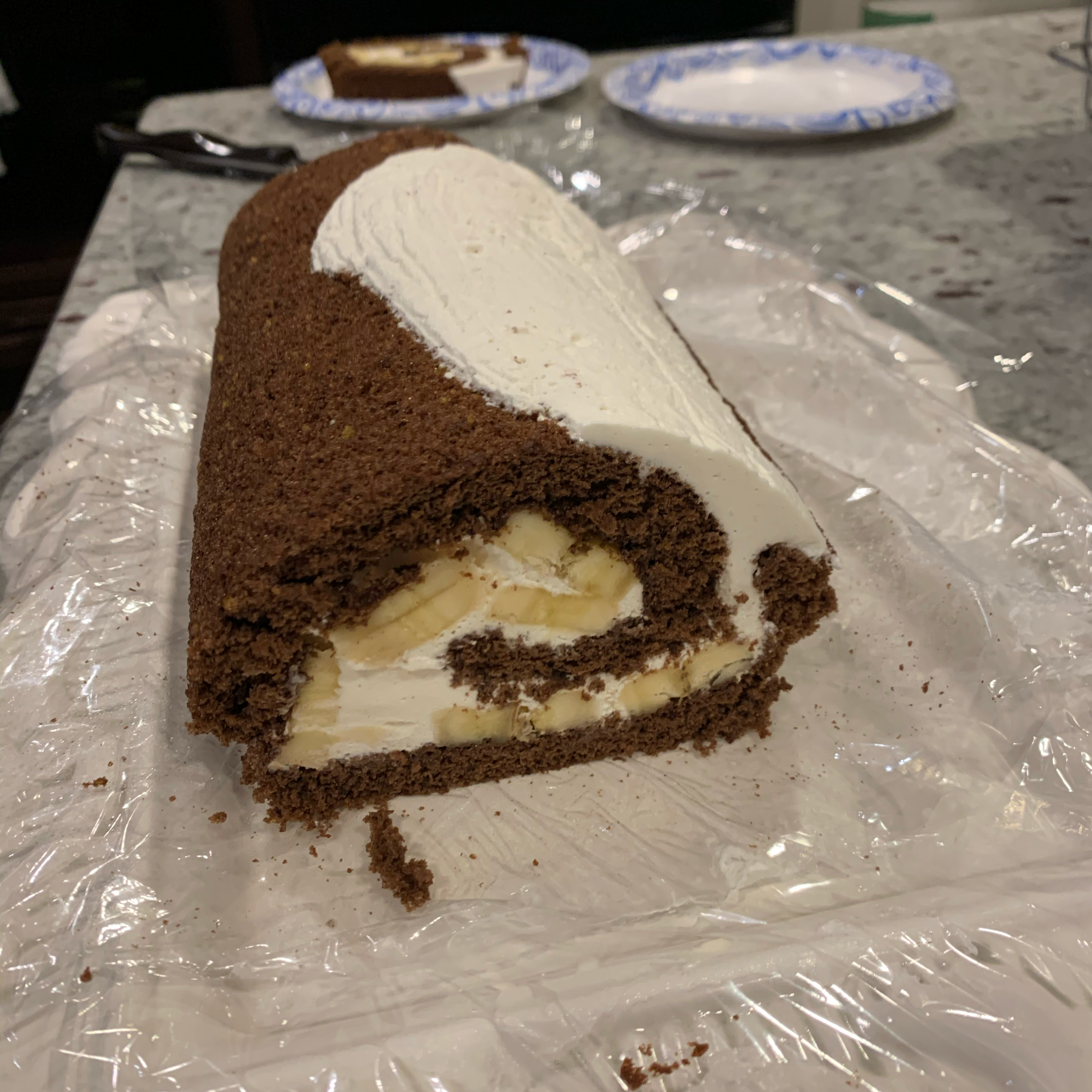 Chocolate-Banana Cake Roll Michele Kuch Morelli