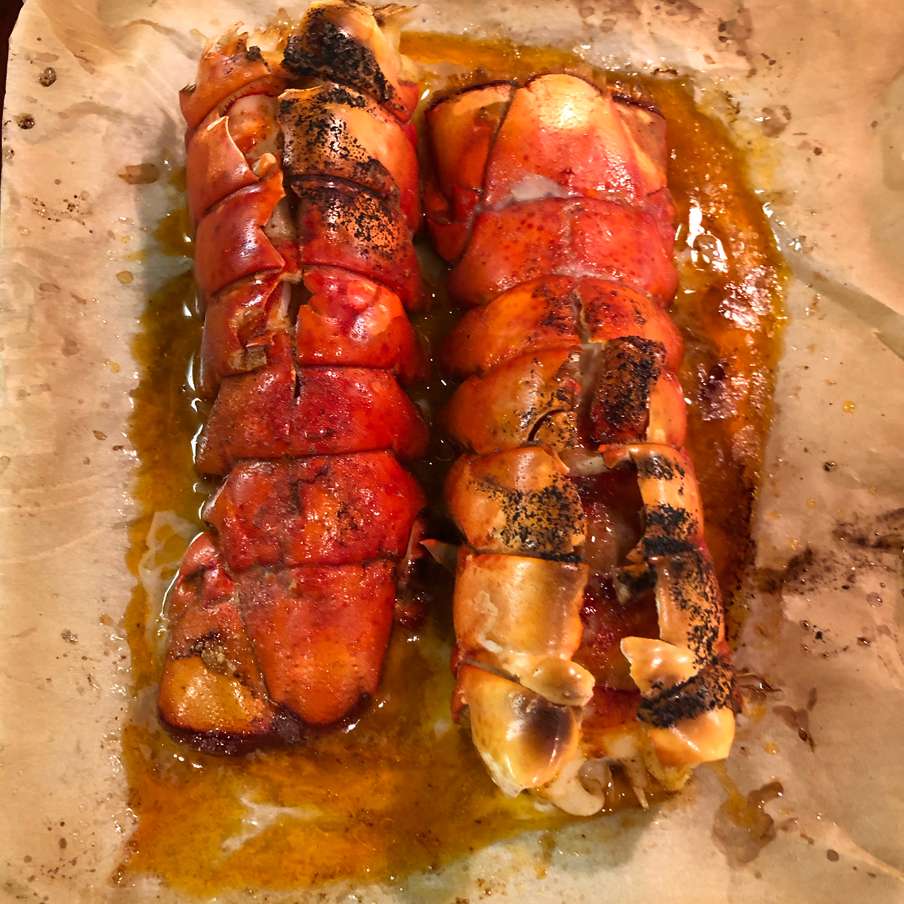 Broiled Lobster Tails 