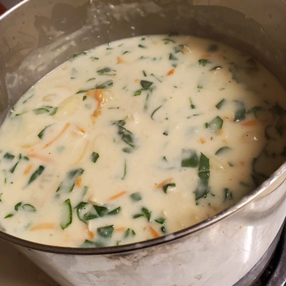 Cream of Chicken and Gnocchi Soup 