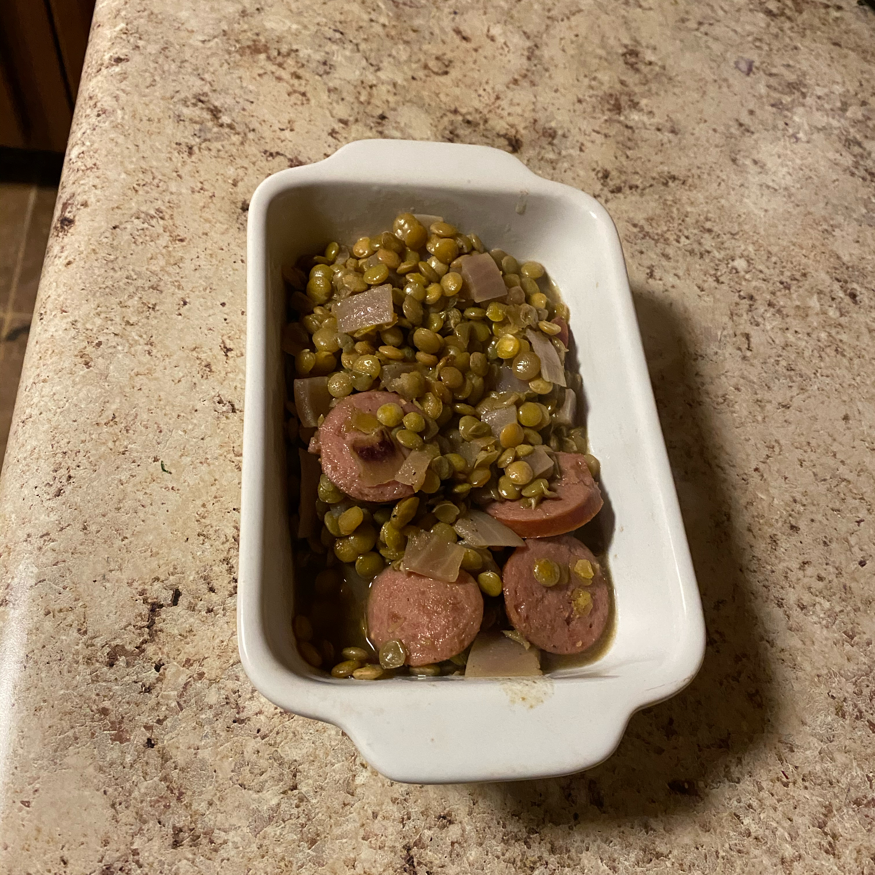 Sausage and Lentils 