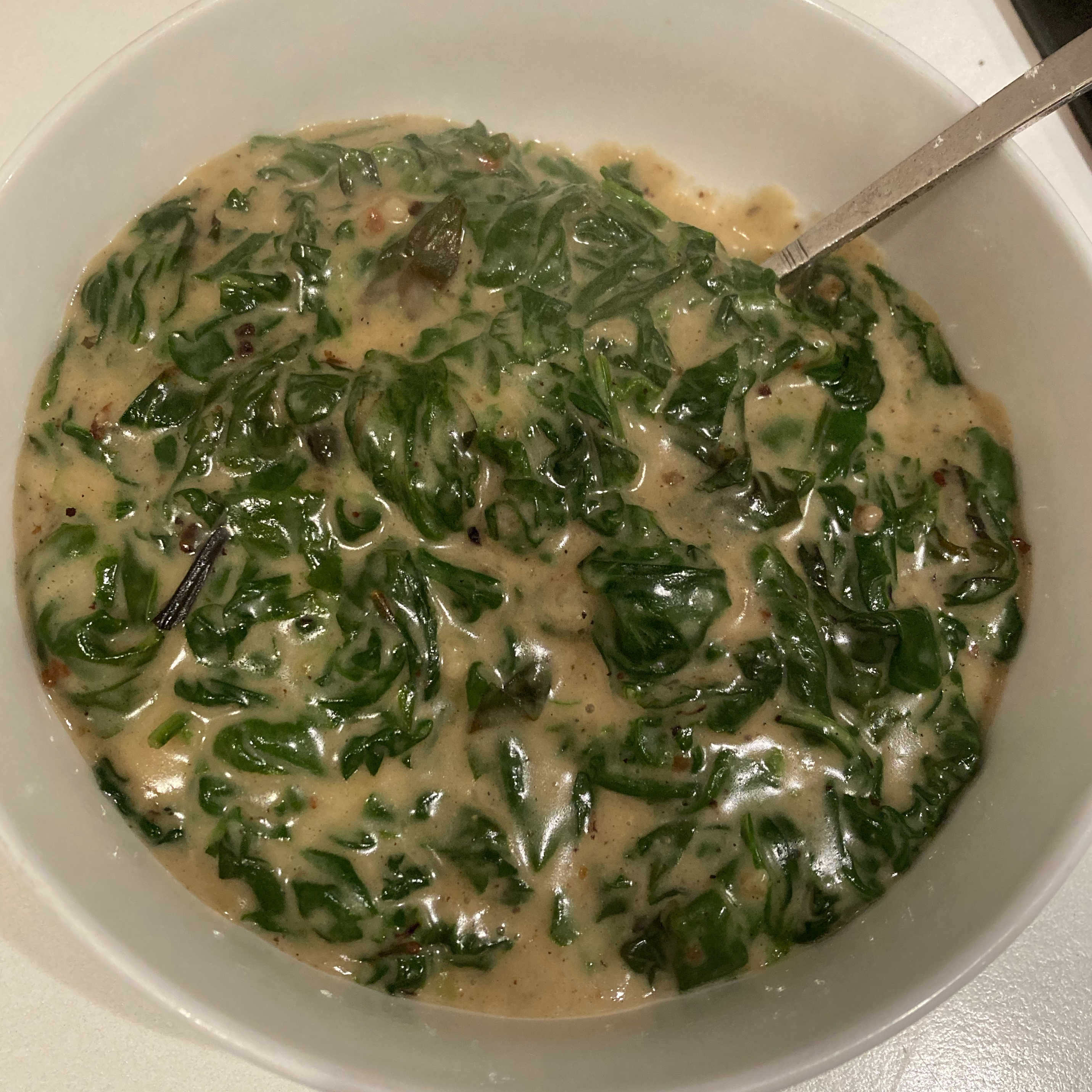 Fast and Easy Creamed Spinach 