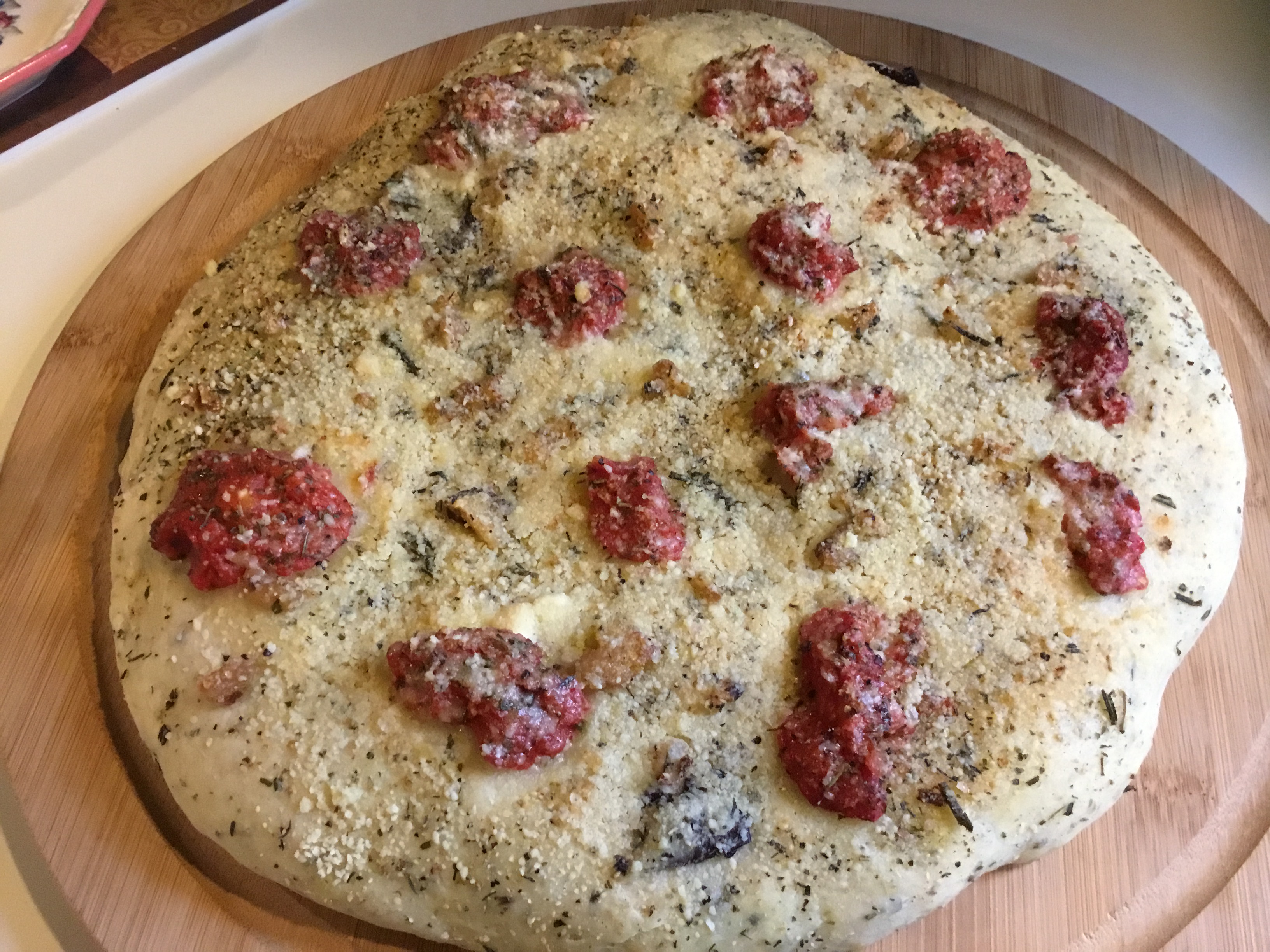 Black Olive and Rosemary Focaccia 