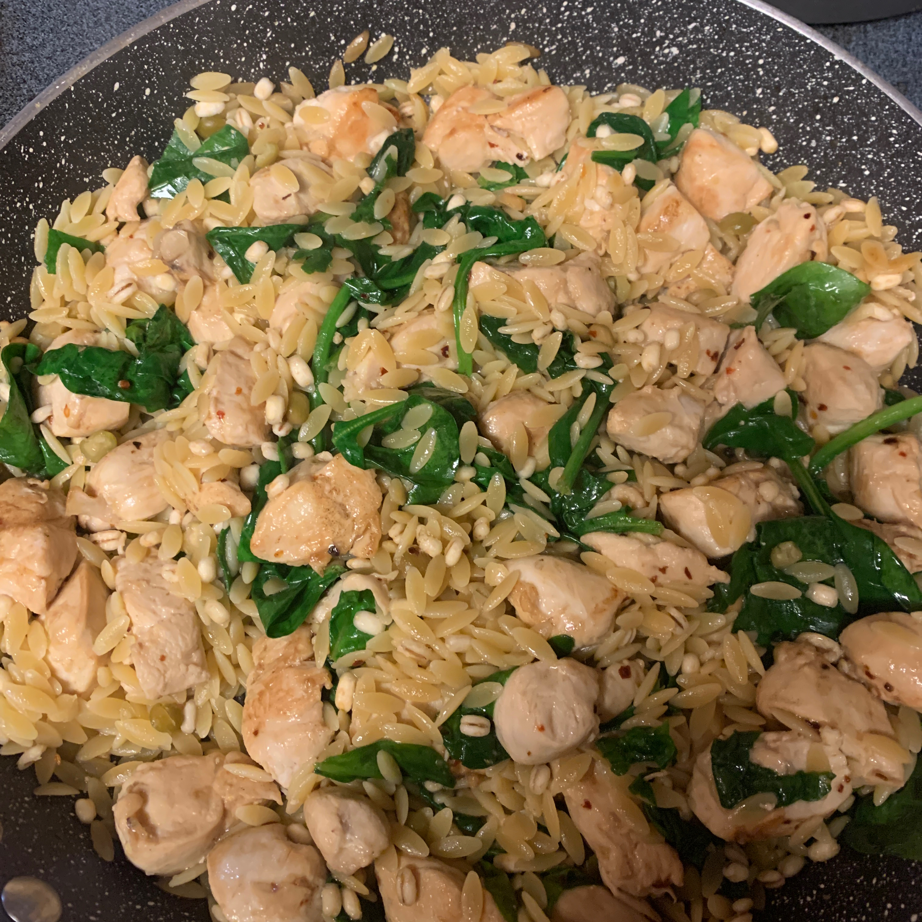 Garlic Chicken with Orzo Noodles tdhuyvetter