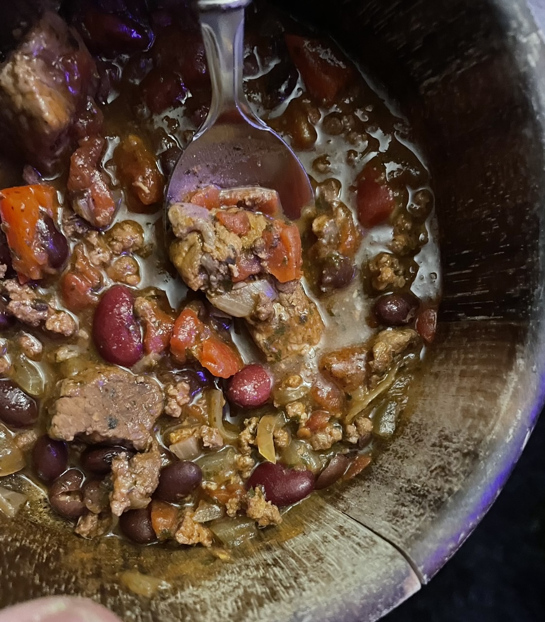 Slow-Cooked Stew Meat Chili Jay Sprague III