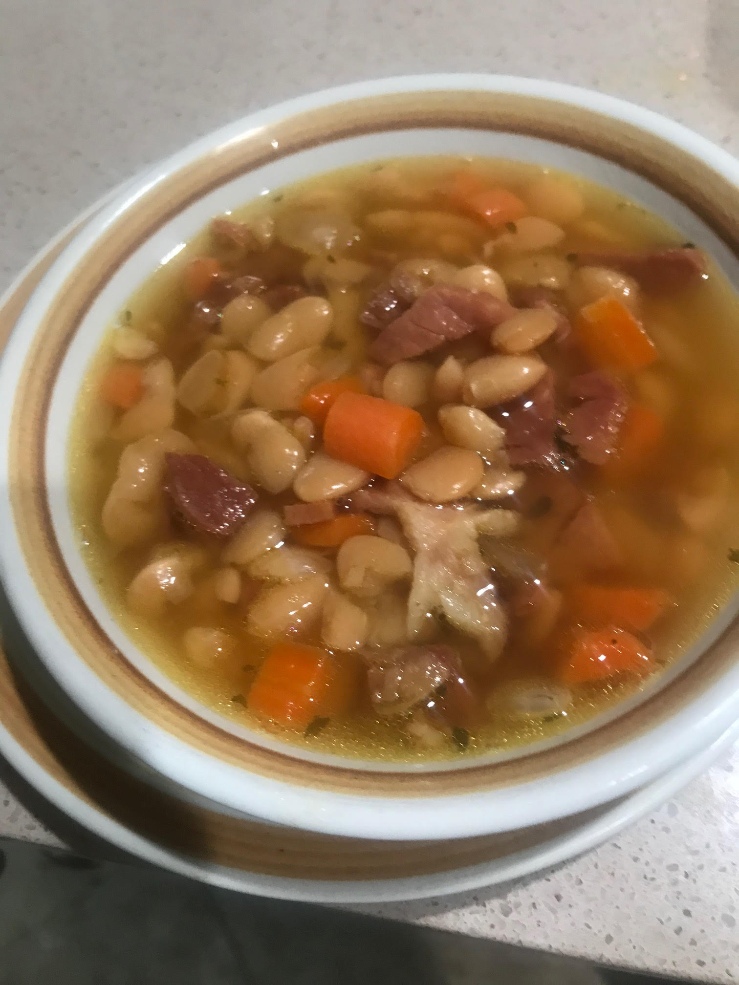 Dad's Lima Bean Soup with Ham Bone jim hall