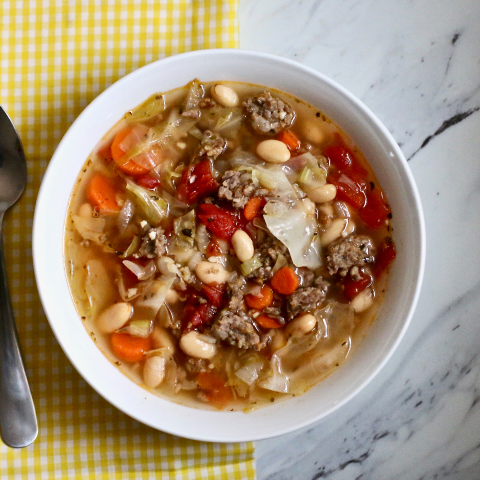 Rustic Cabbage and Sausage Soup My Hot Southern Mess