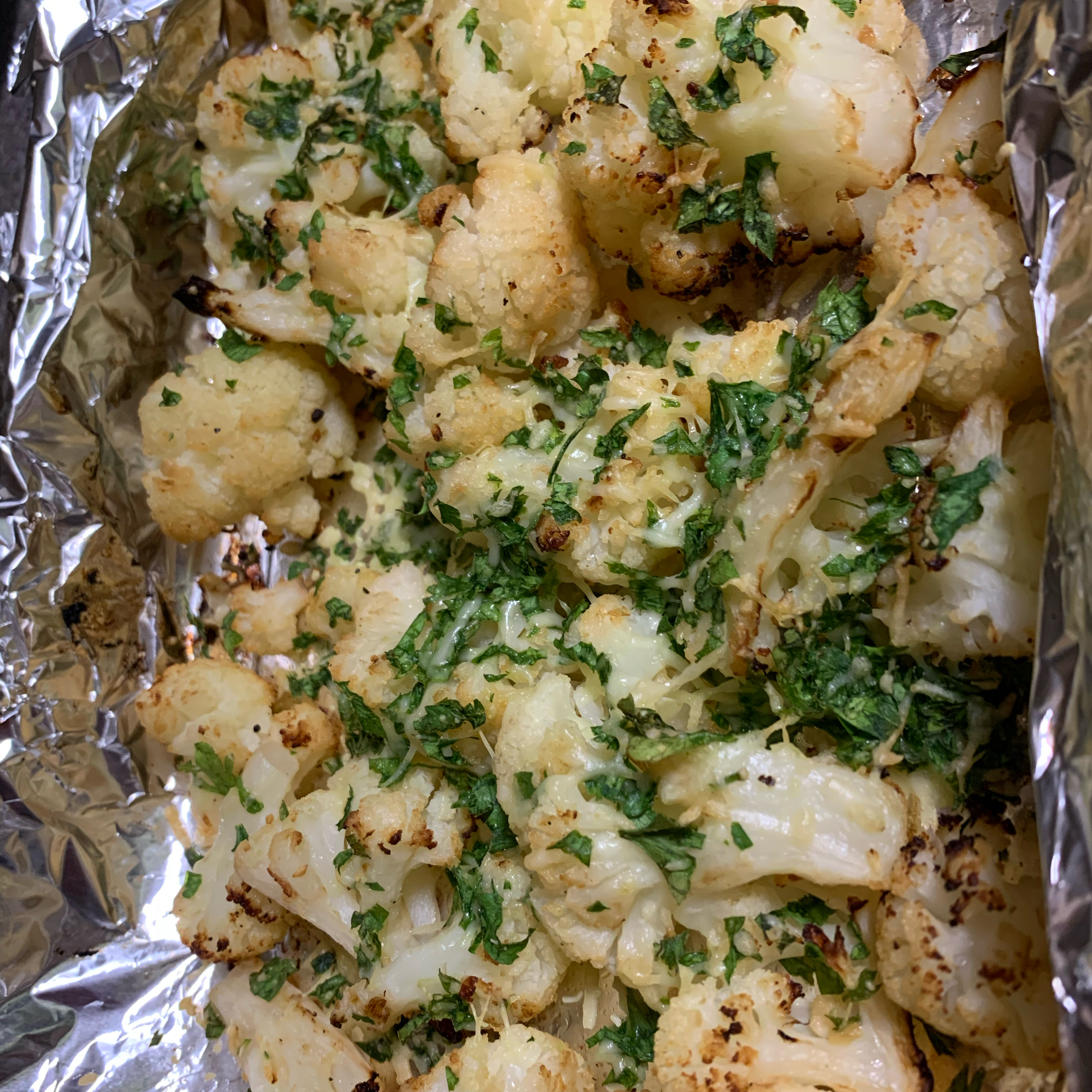 Roasted Garlic Cauliflower 
