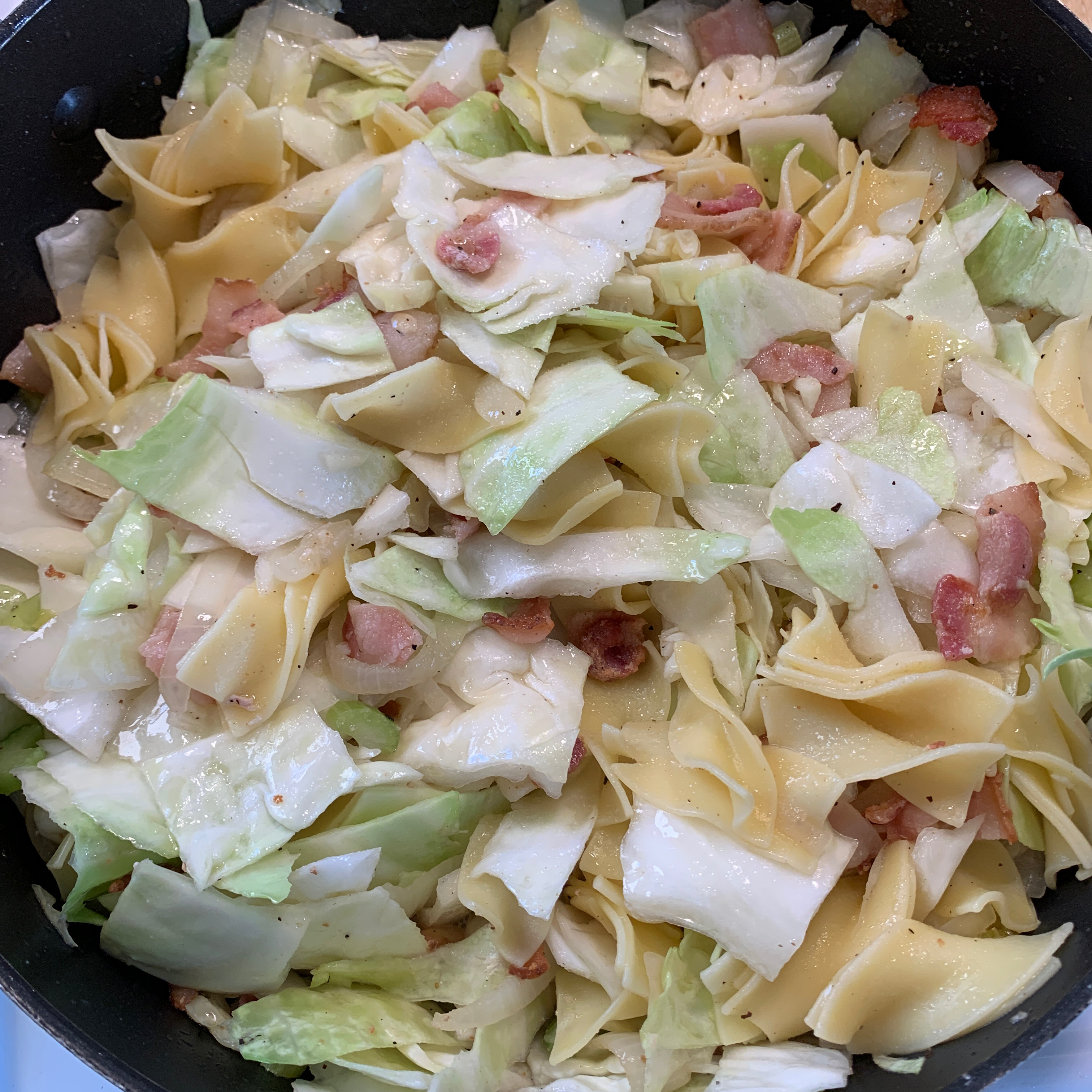 Fried Cabbage with Bacon, Onion, and Garlic Michael J Mckeown