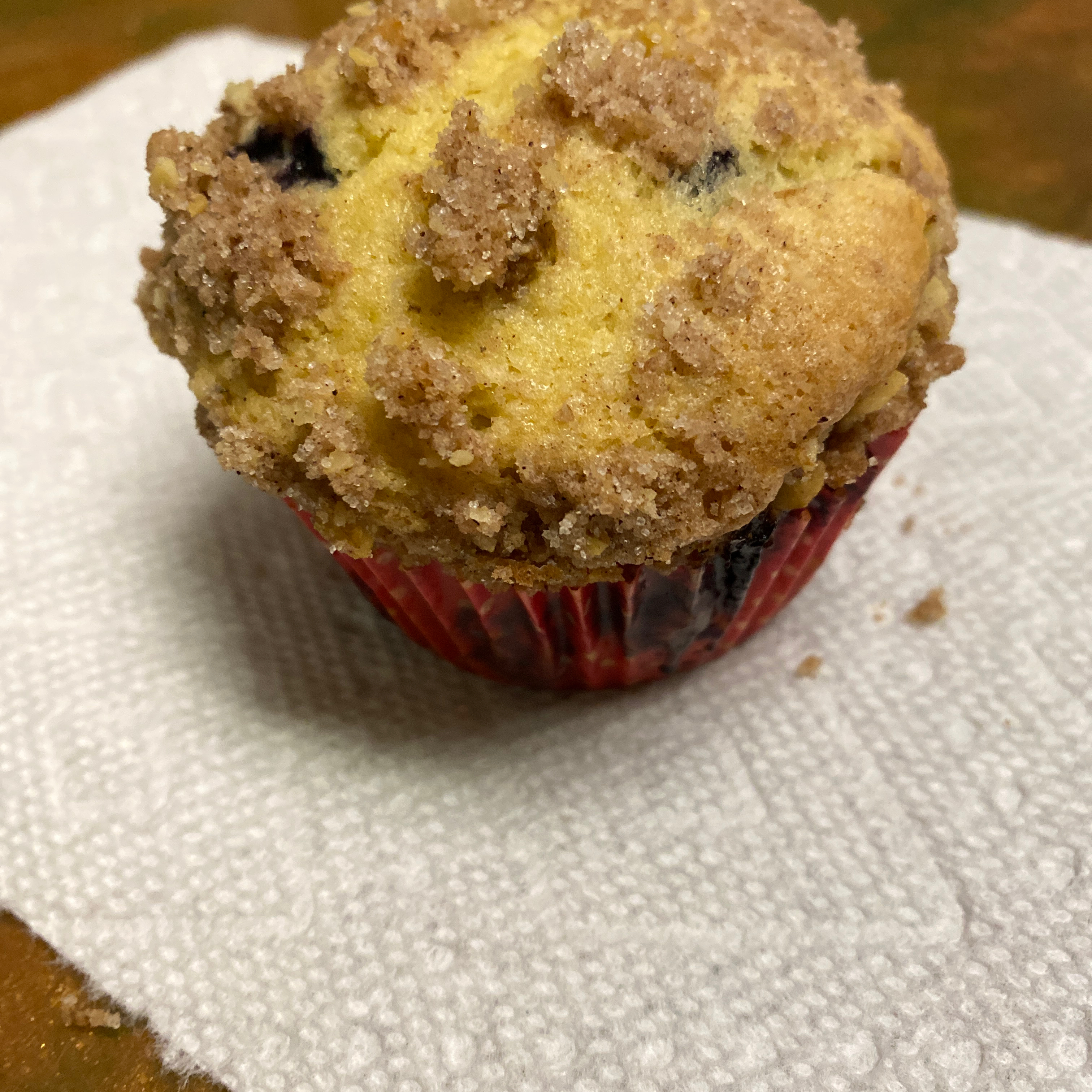 Streusel Topped Blueberry Muffins 