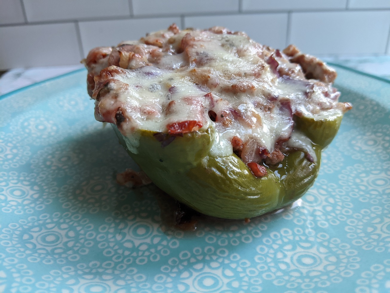 Stuffed Bell Peppers with Beef and Cabbage 