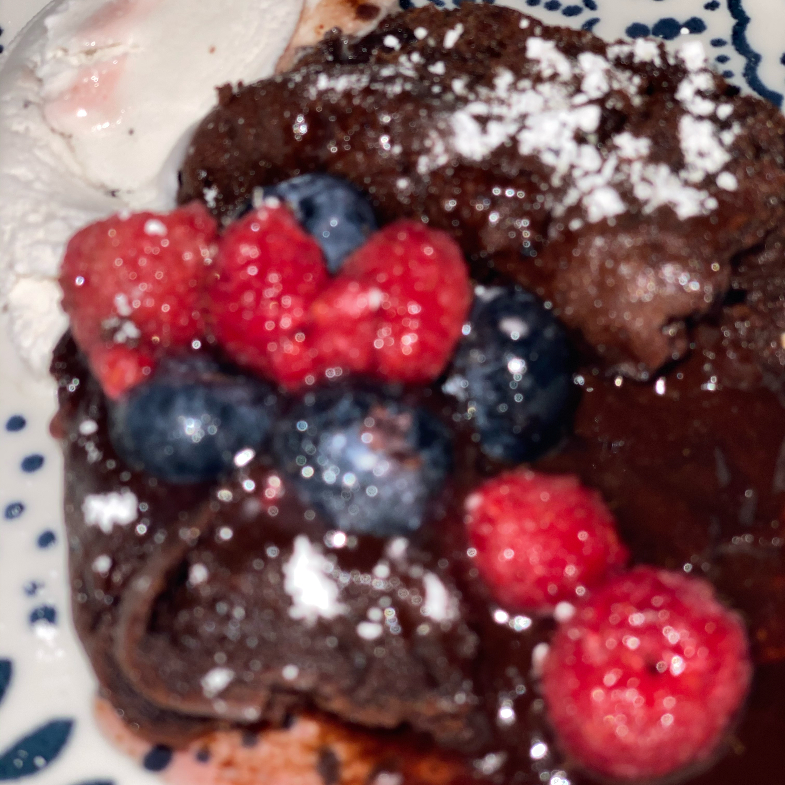 Molten Chocolate Cakes With Sugar-Coated Raspberries MistyR