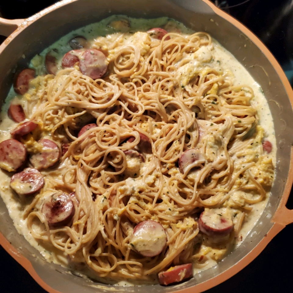 Ham and Butternut Squash Spaghetti 