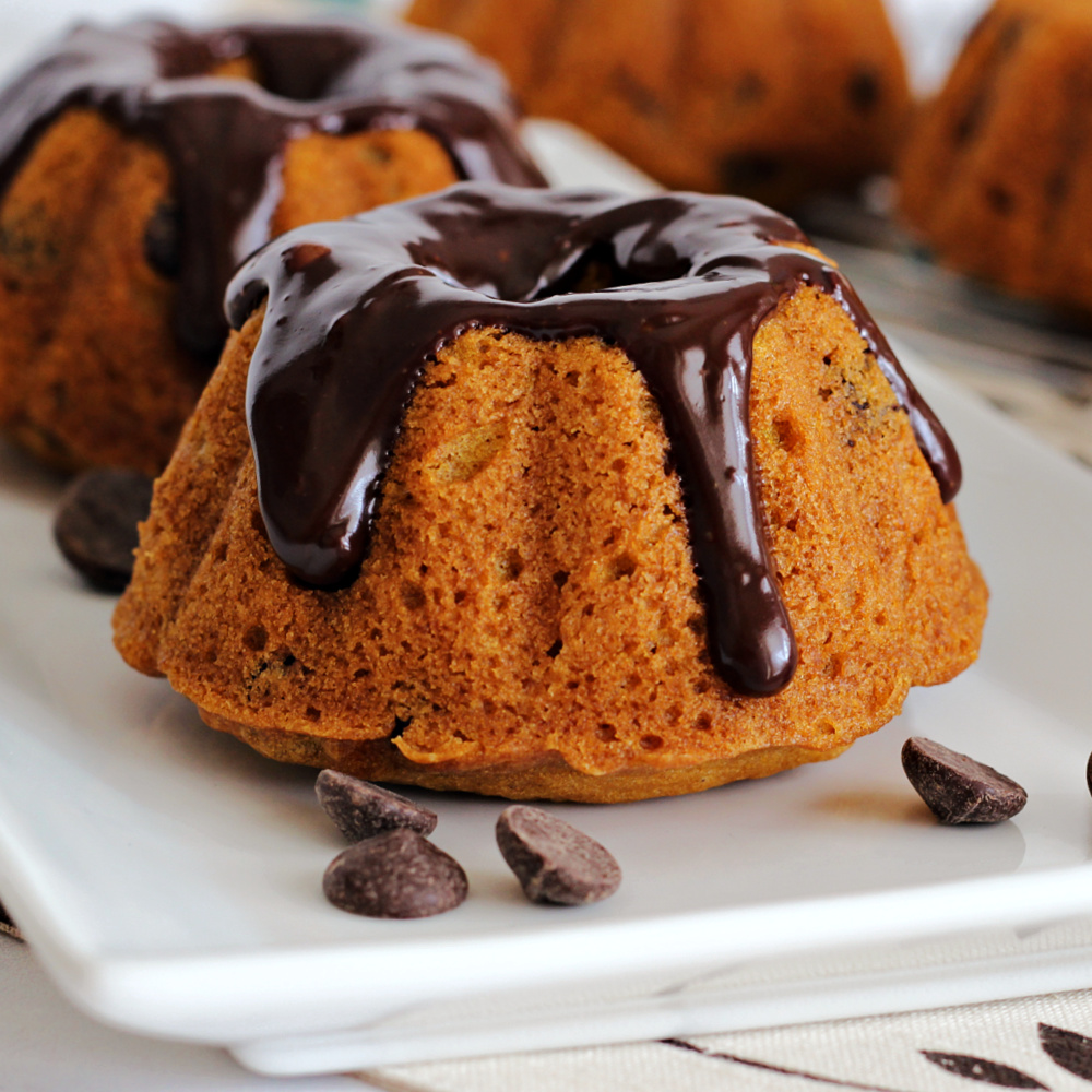 Pumpkin Chocolate Chip Mini Bundt&reg; Cakes 