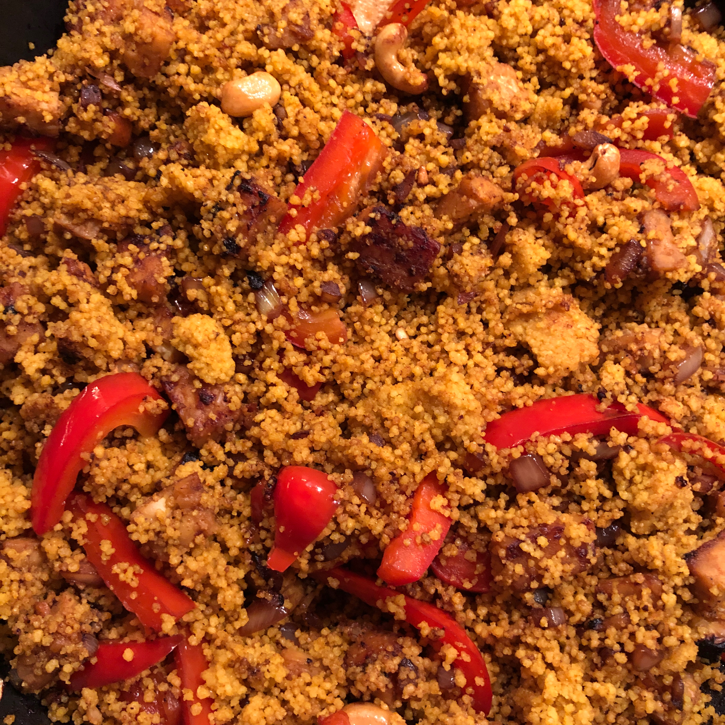 North African Couscous with Tempeh 