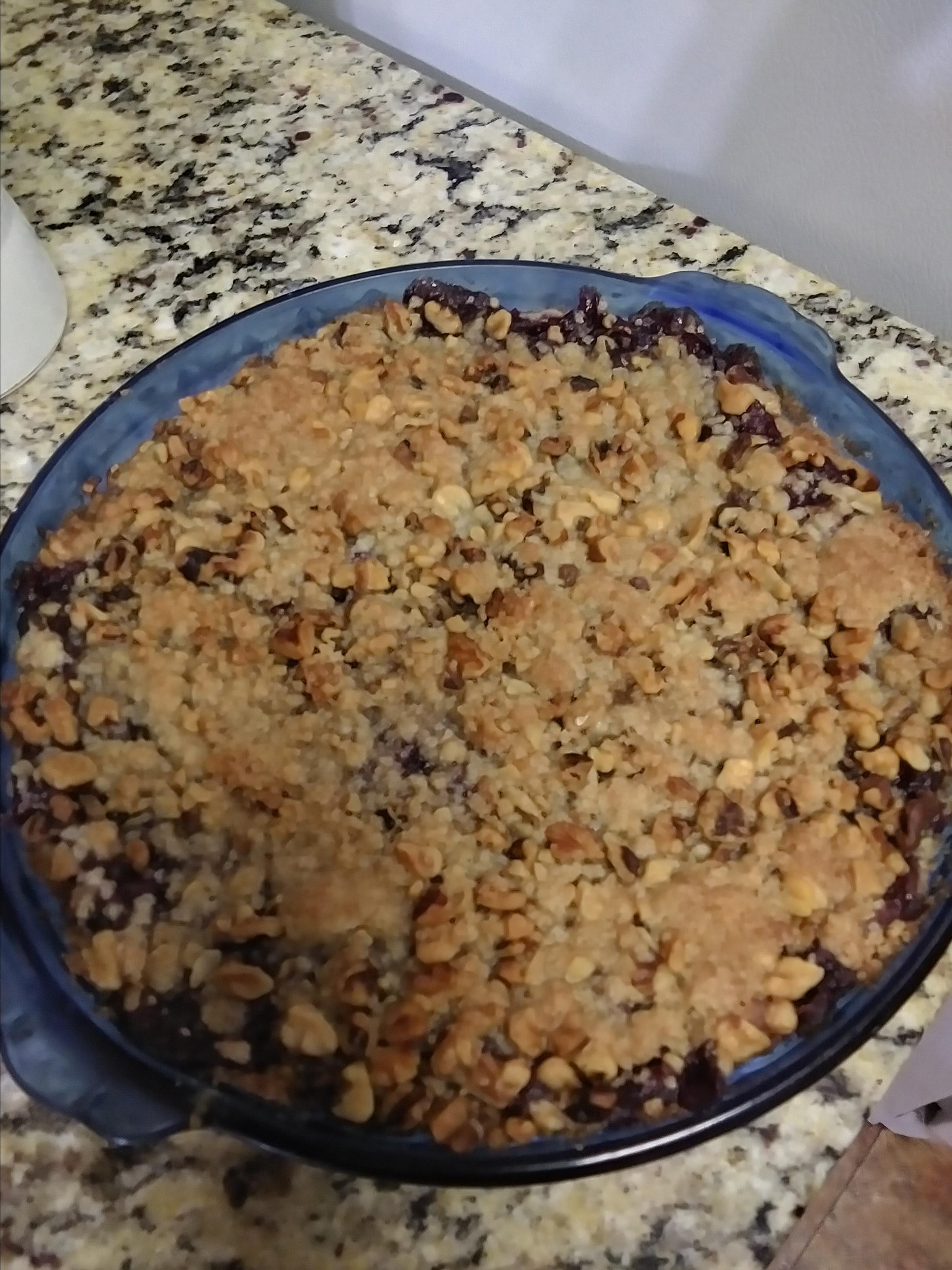 Cranberry Crumb Pie montana mom