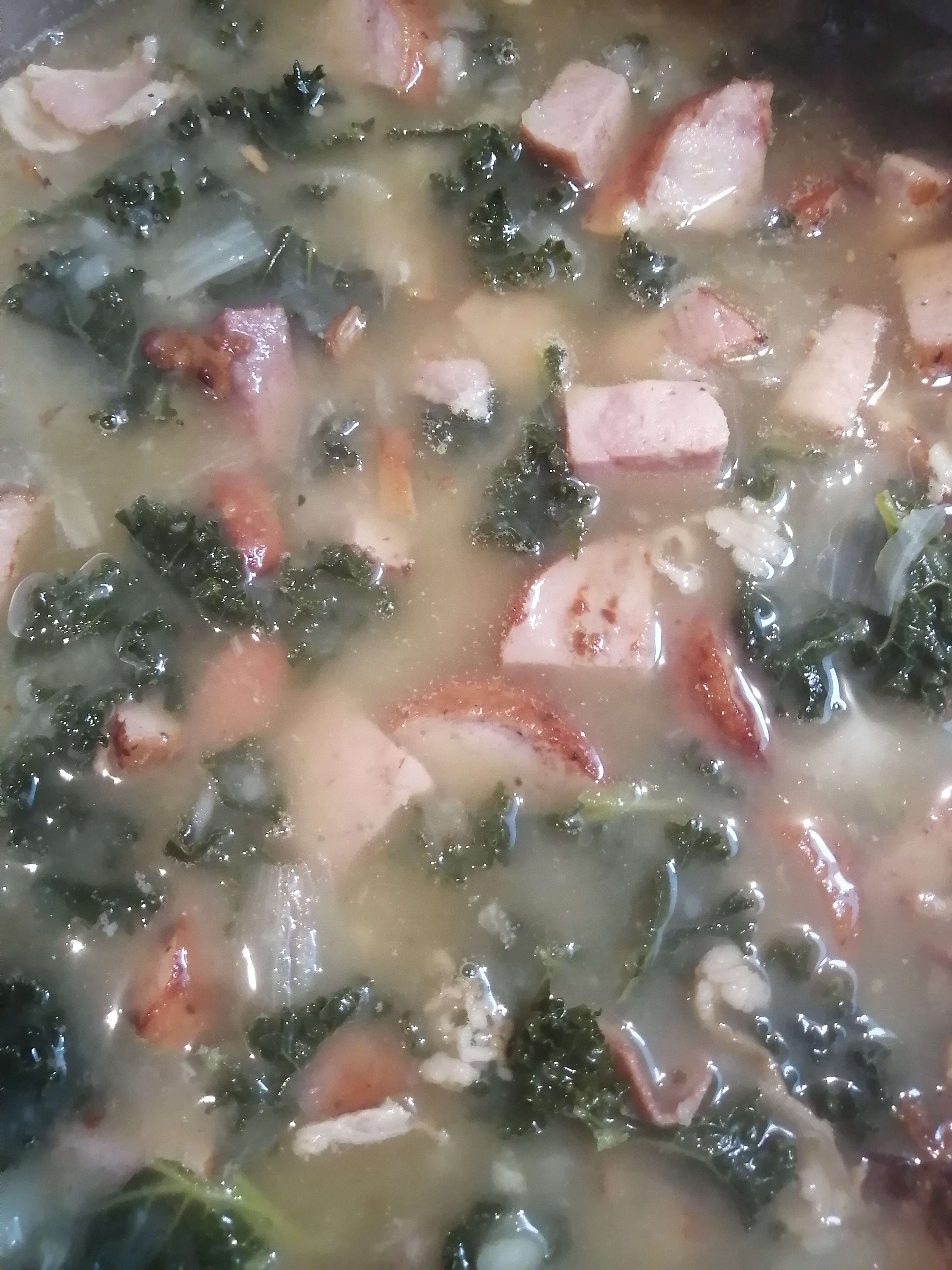 Caldo Verde (Portuguese Sausage Kale Soup) Juanita Dunkley