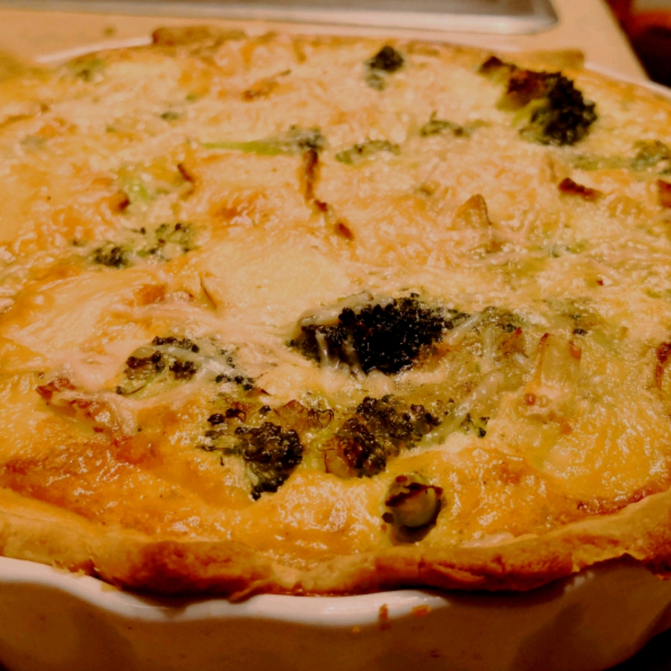 Simple Broccoli and Brie Cheese Quiche Nikki Brown