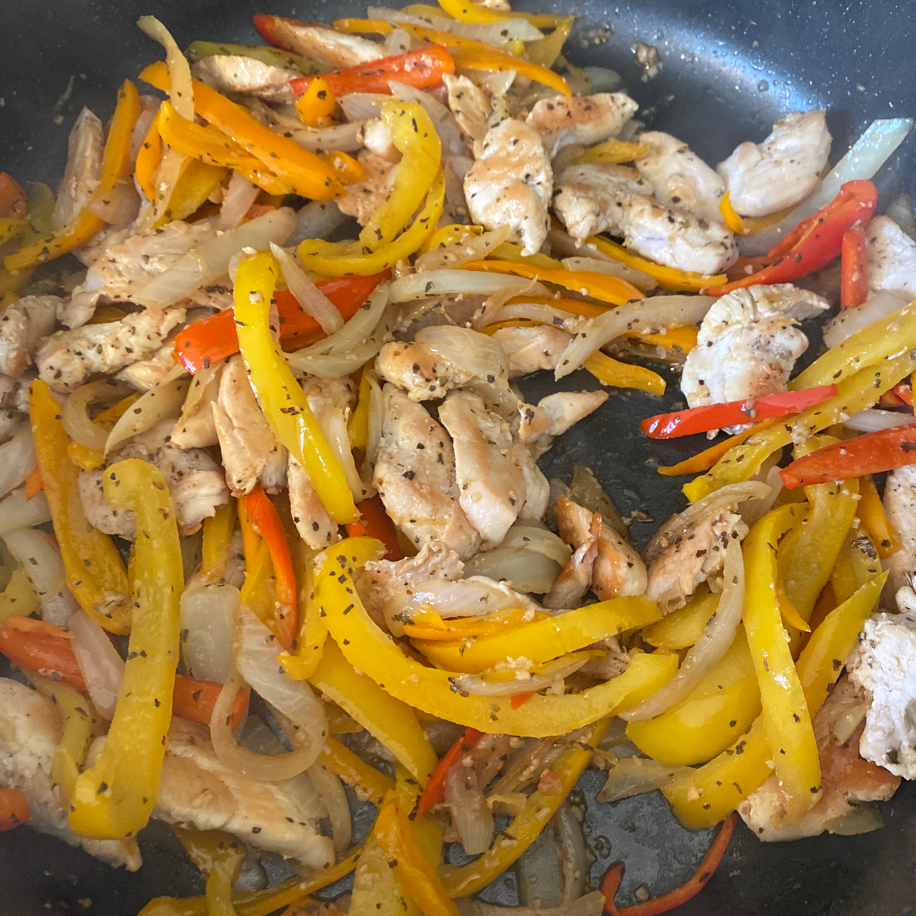 Chicken and Peppers with Balsamic Vinegar mara