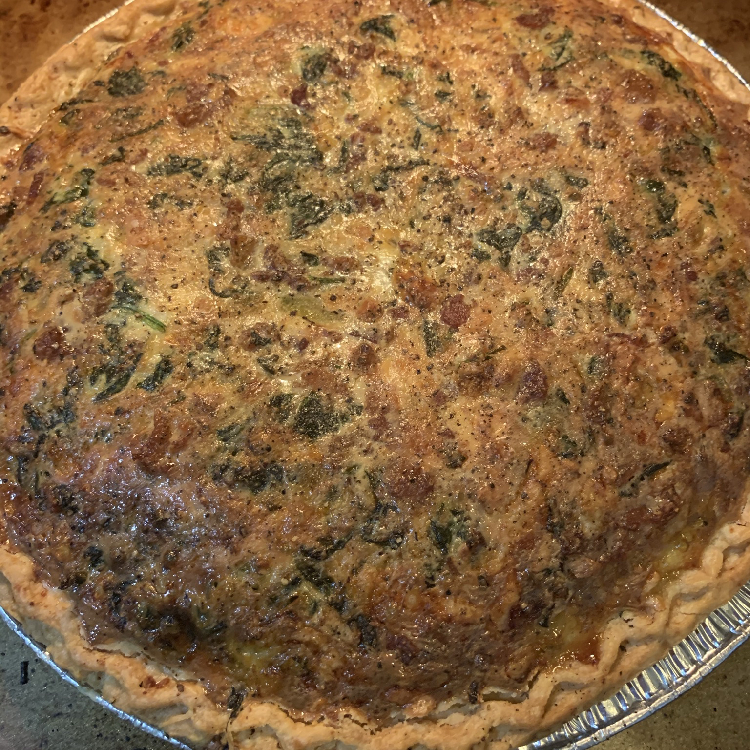 Easy Bacon and Cheese Quiche 