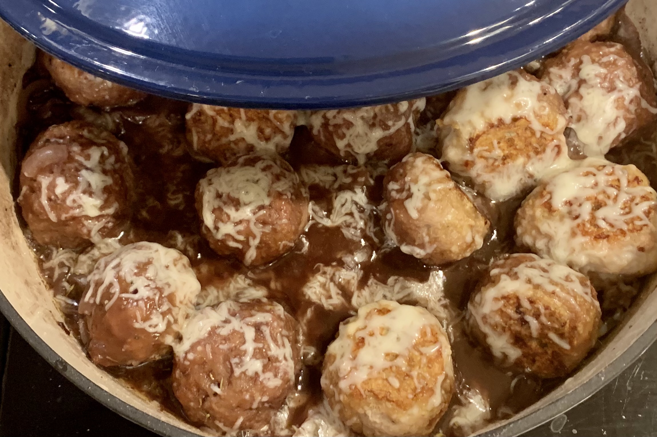 French Onion Chicken Meatballs FrackFamily5 CA—>CT
