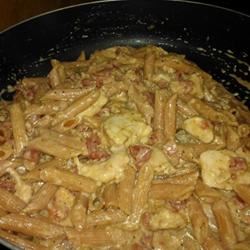 Creamy Parmesan and Sun-Dried Tomato Chicken Penne 