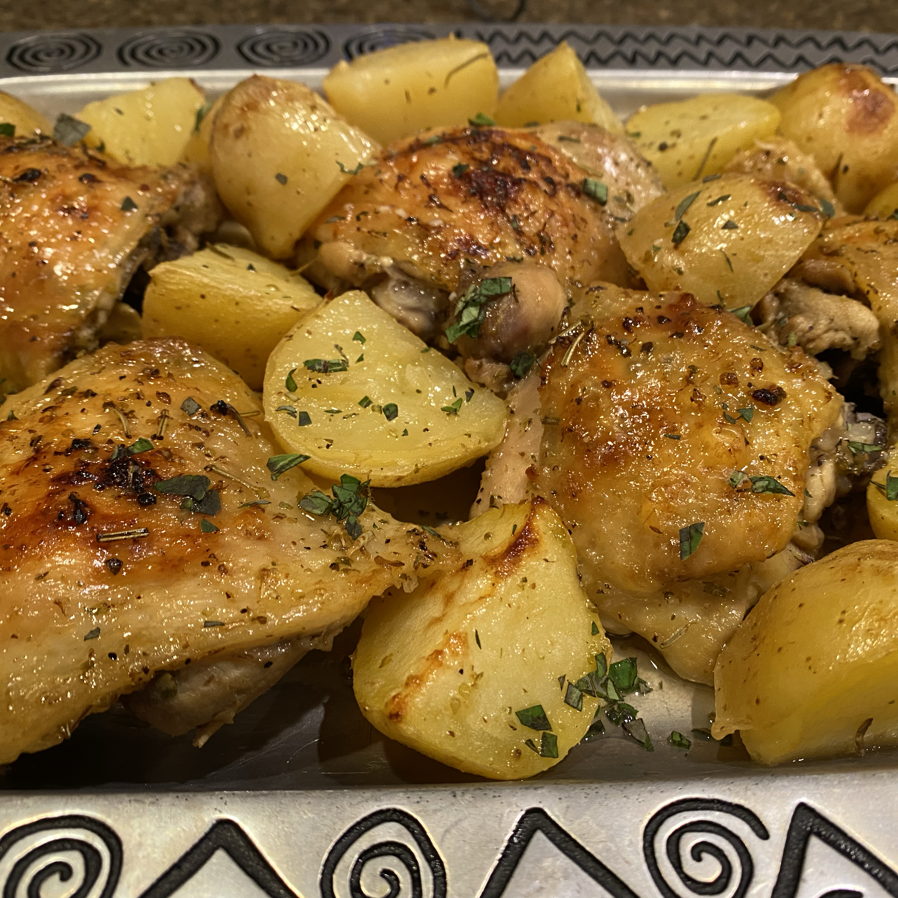 Greek Lemon Chicken and Potatoes 