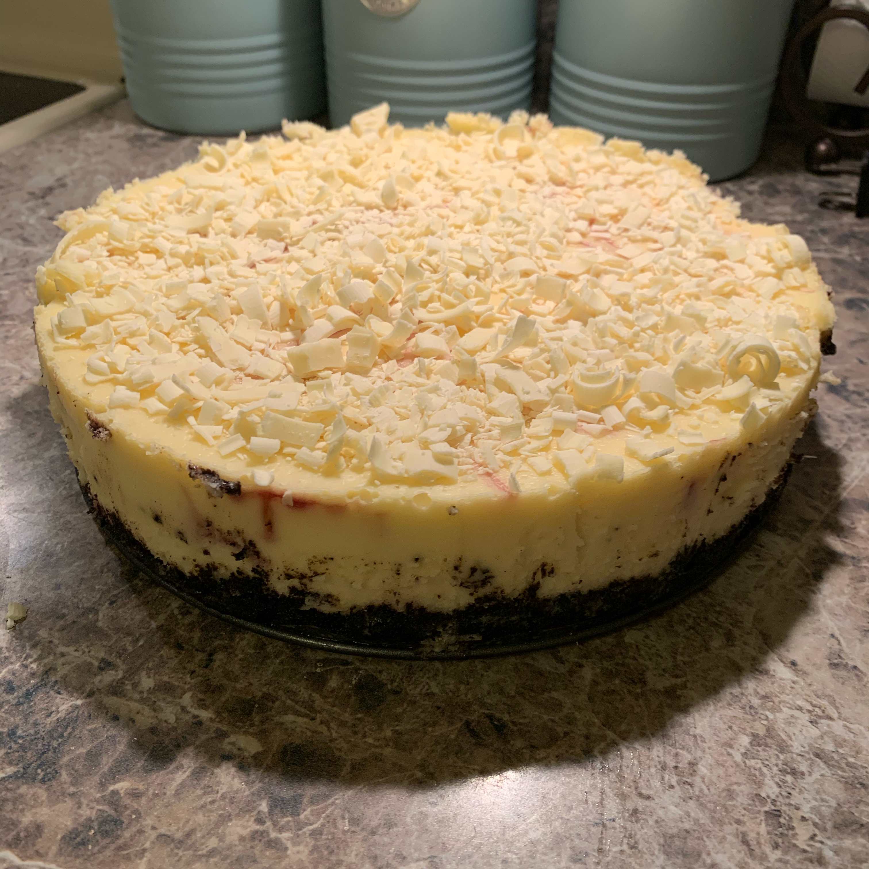 White Chocolate Raspberry Cheesecake 