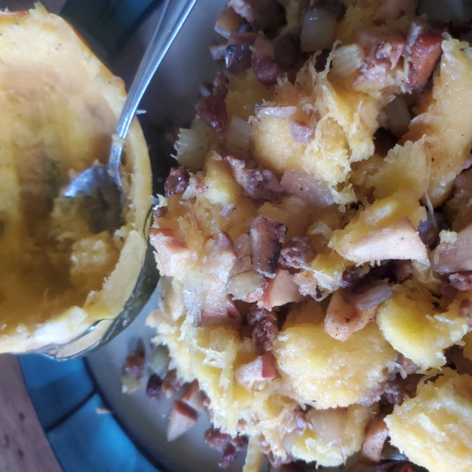 Apple and Sausage Stuffed Acorn Squash Colleen Seal