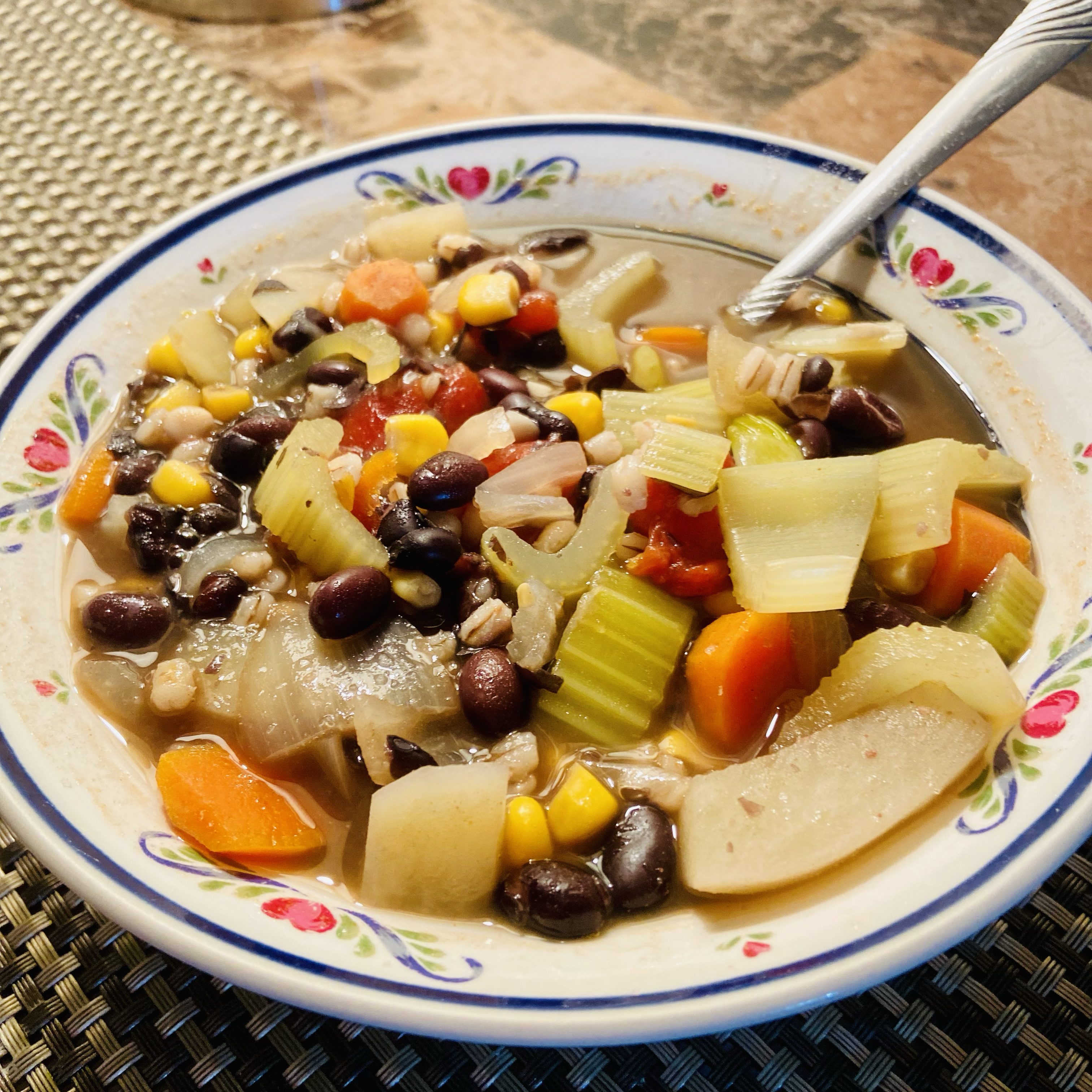 Vegan Black Bean Soup Roxanne Papasodora
