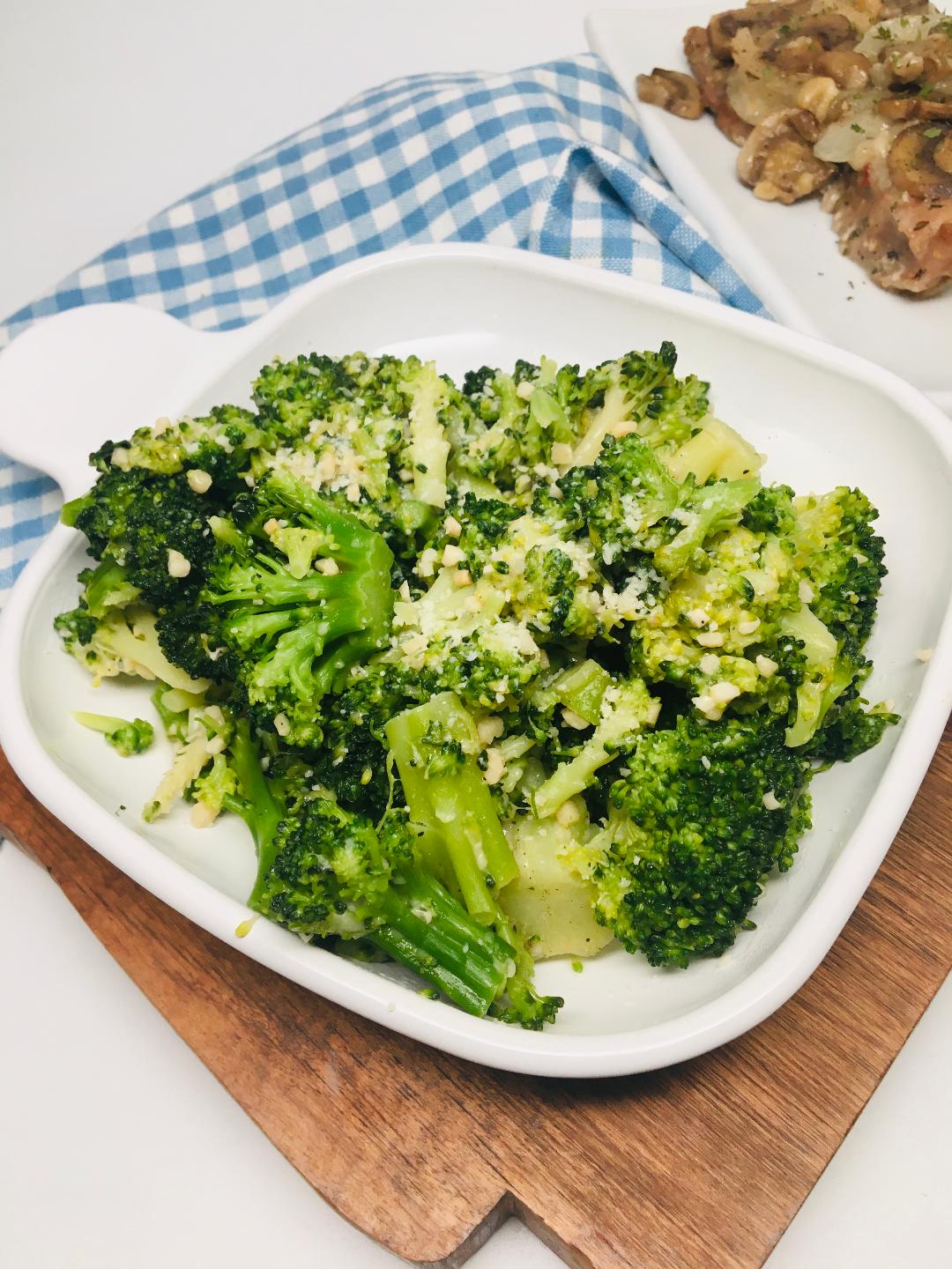 Quick and Easy Garlic Broccoli with Parmesan Soup Loving Nicole