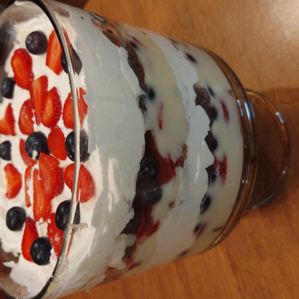 Red, White, and Blue Trifle Kathy Gill