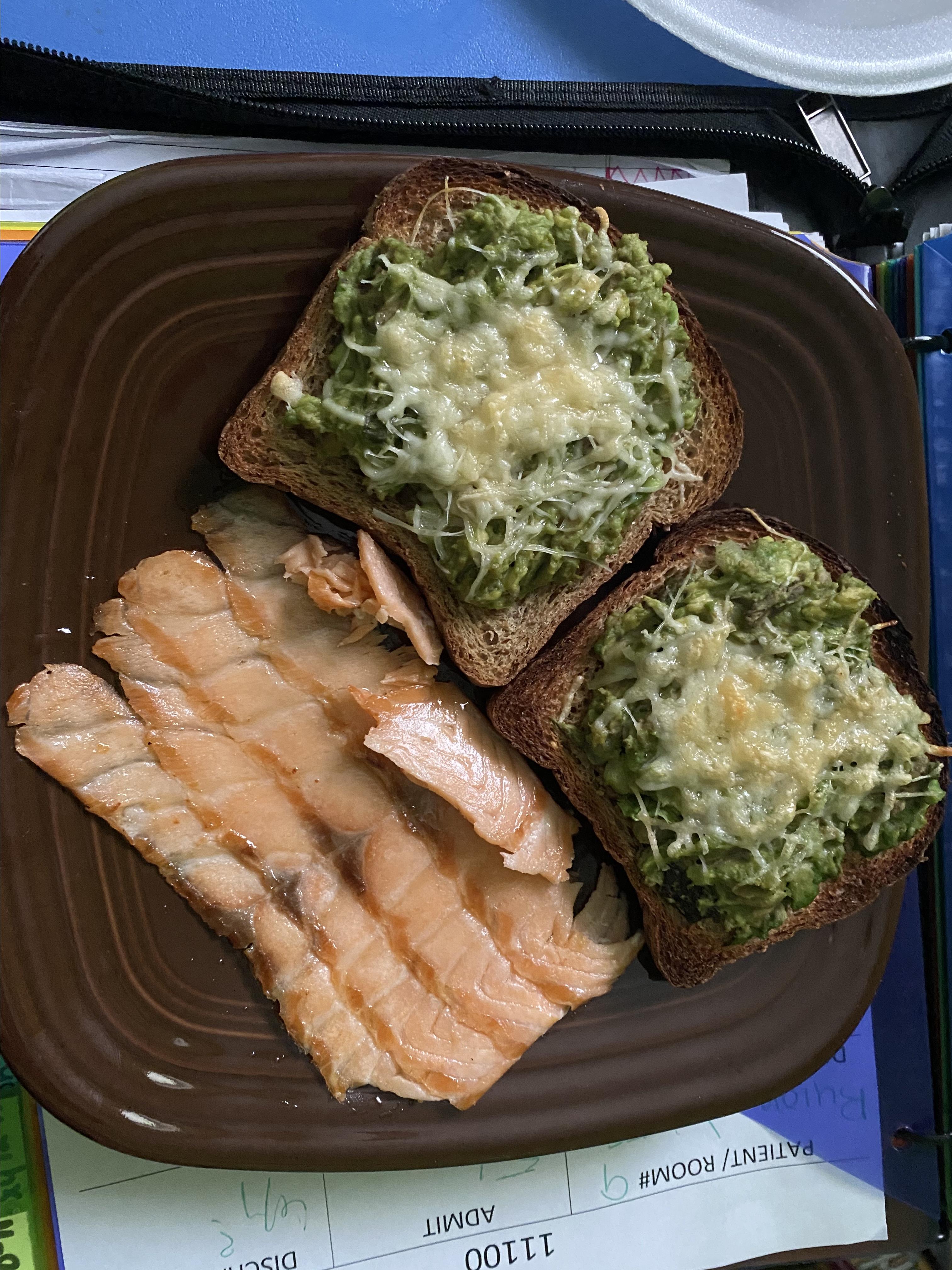 Avocado Toast with Grilled Cheese Chanika Smith