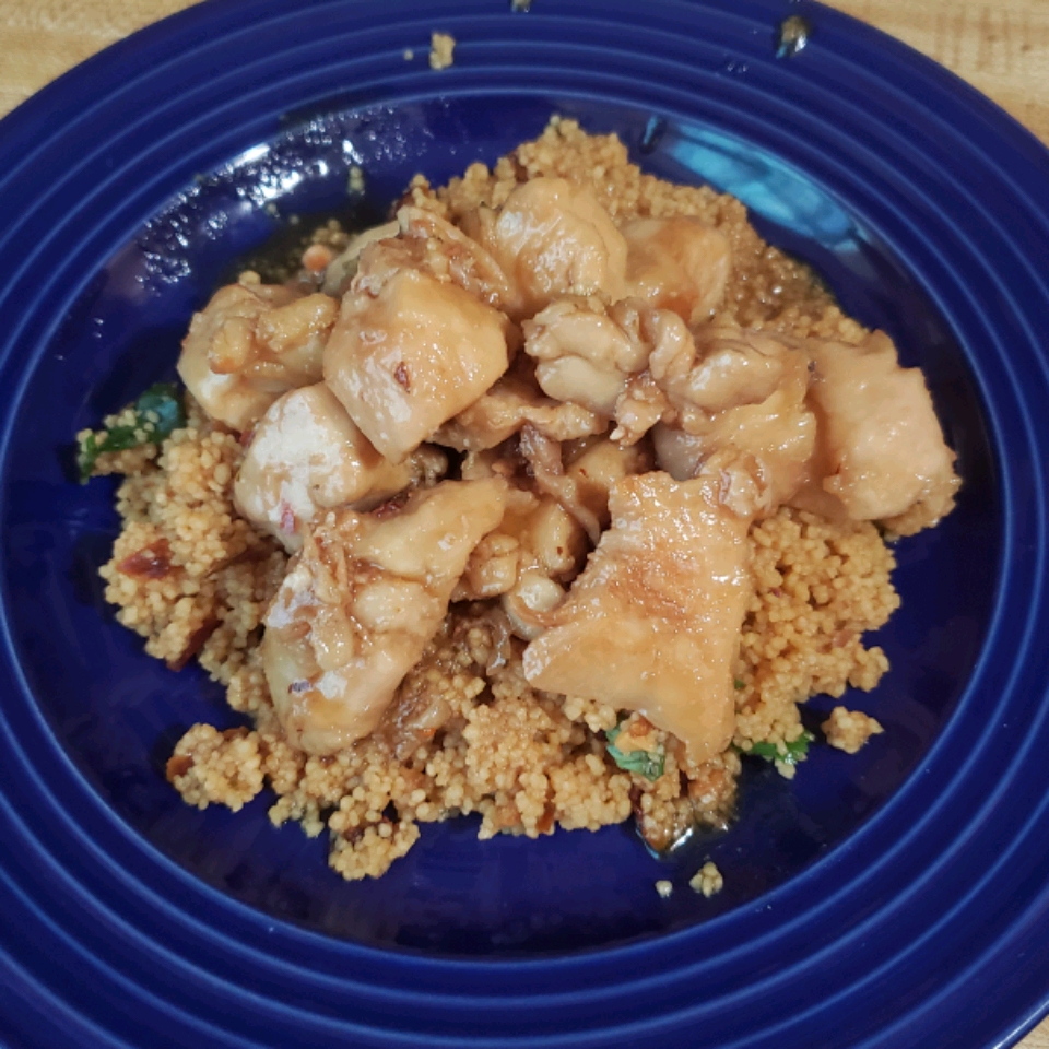 Sweet Chili Lime Chicken with Cilantro Couscous 
