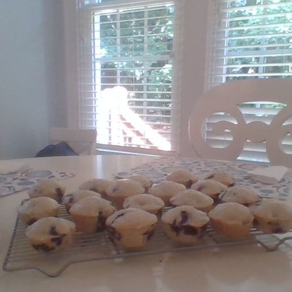 Glazed Lemon Blueberry Muffins 