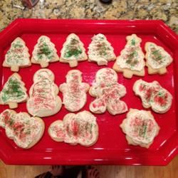 Soft Frosted Sugar Cookies 