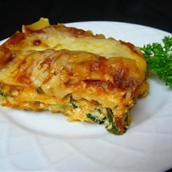 Easy Vegetarian Spinach Lasagna