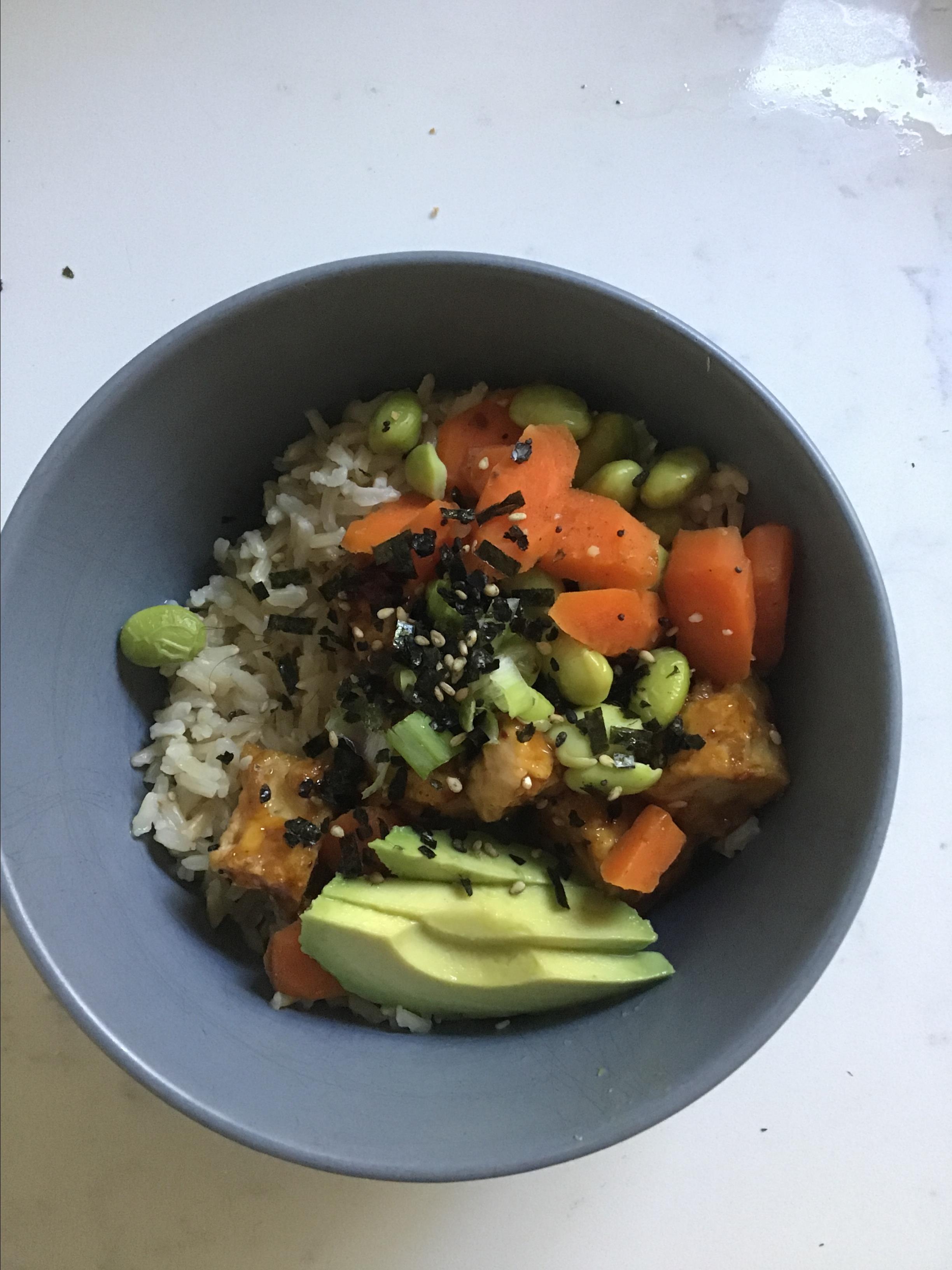 Air-Fried Vegan Tofu Bowl