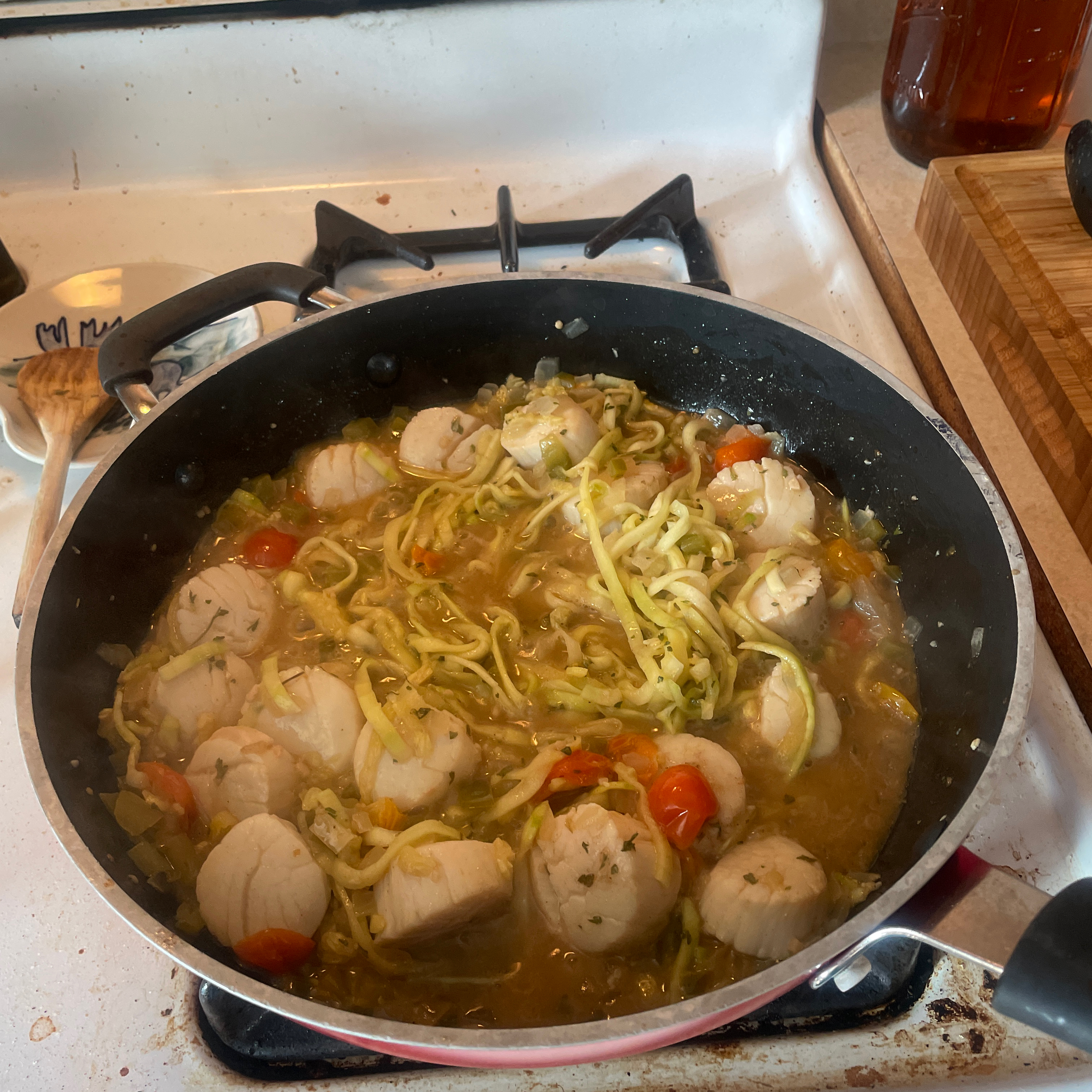 Zucchini Noodle Shrimp Scampi 