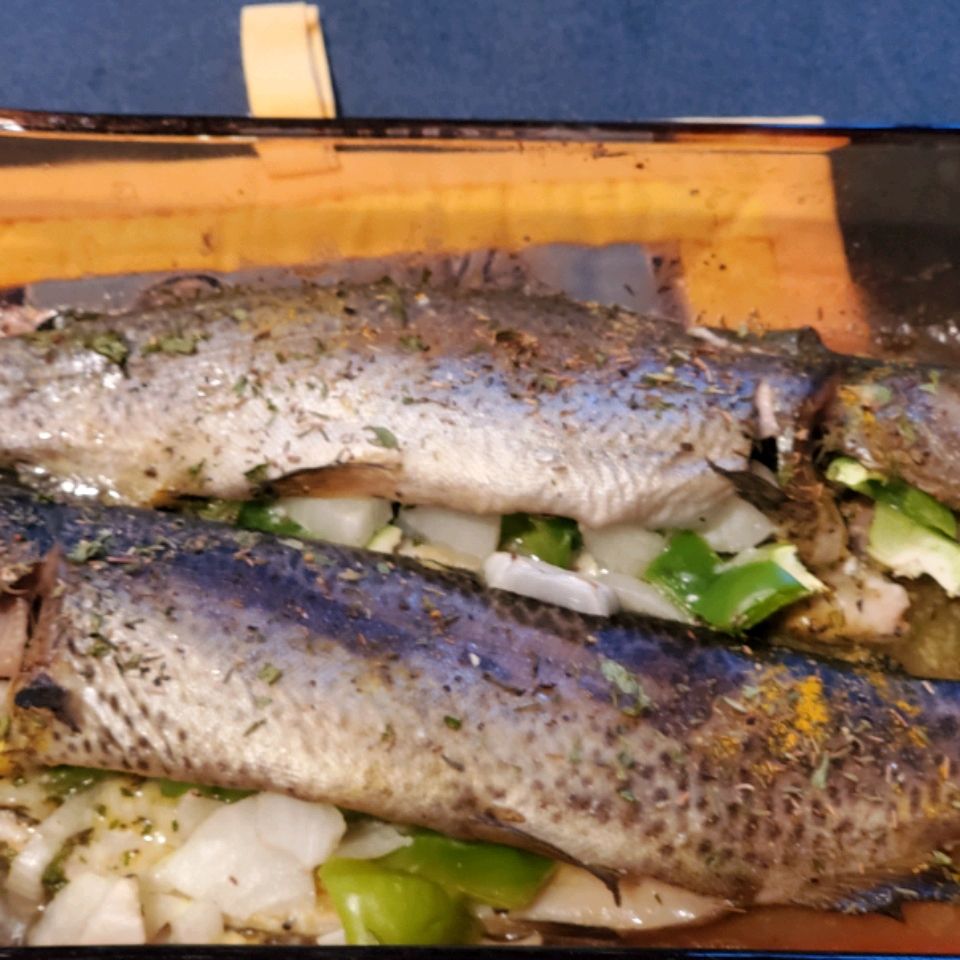 Baked Fresh Rainbow Trout 