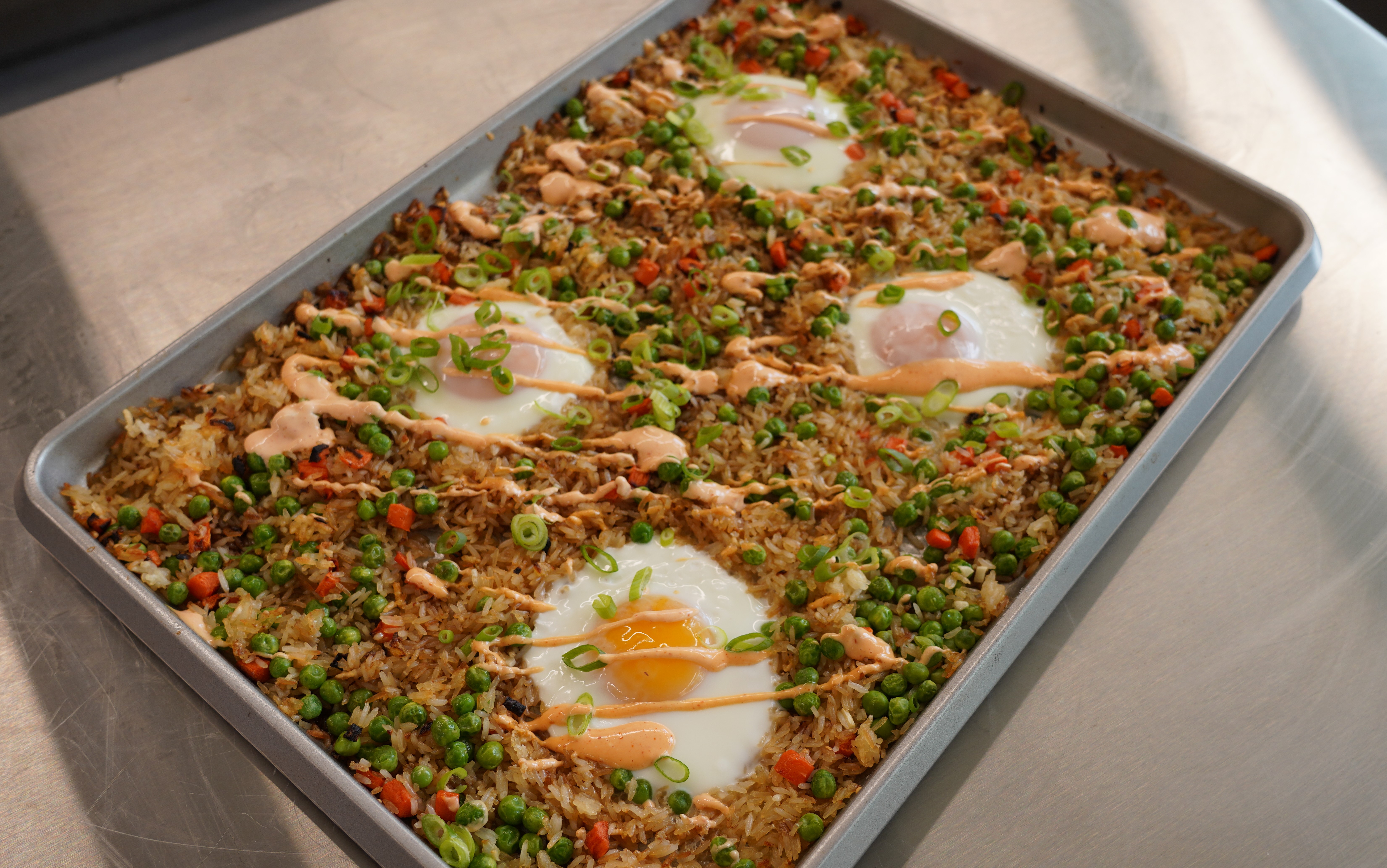 Sheet Pan Fried Rice Trusted Brands