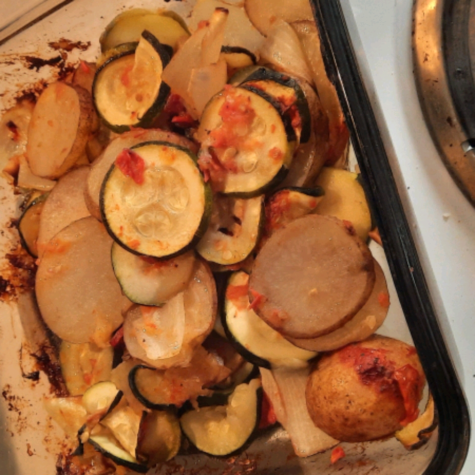 Briam (Greek Baked Zucchini and Potatoes) London Lee
