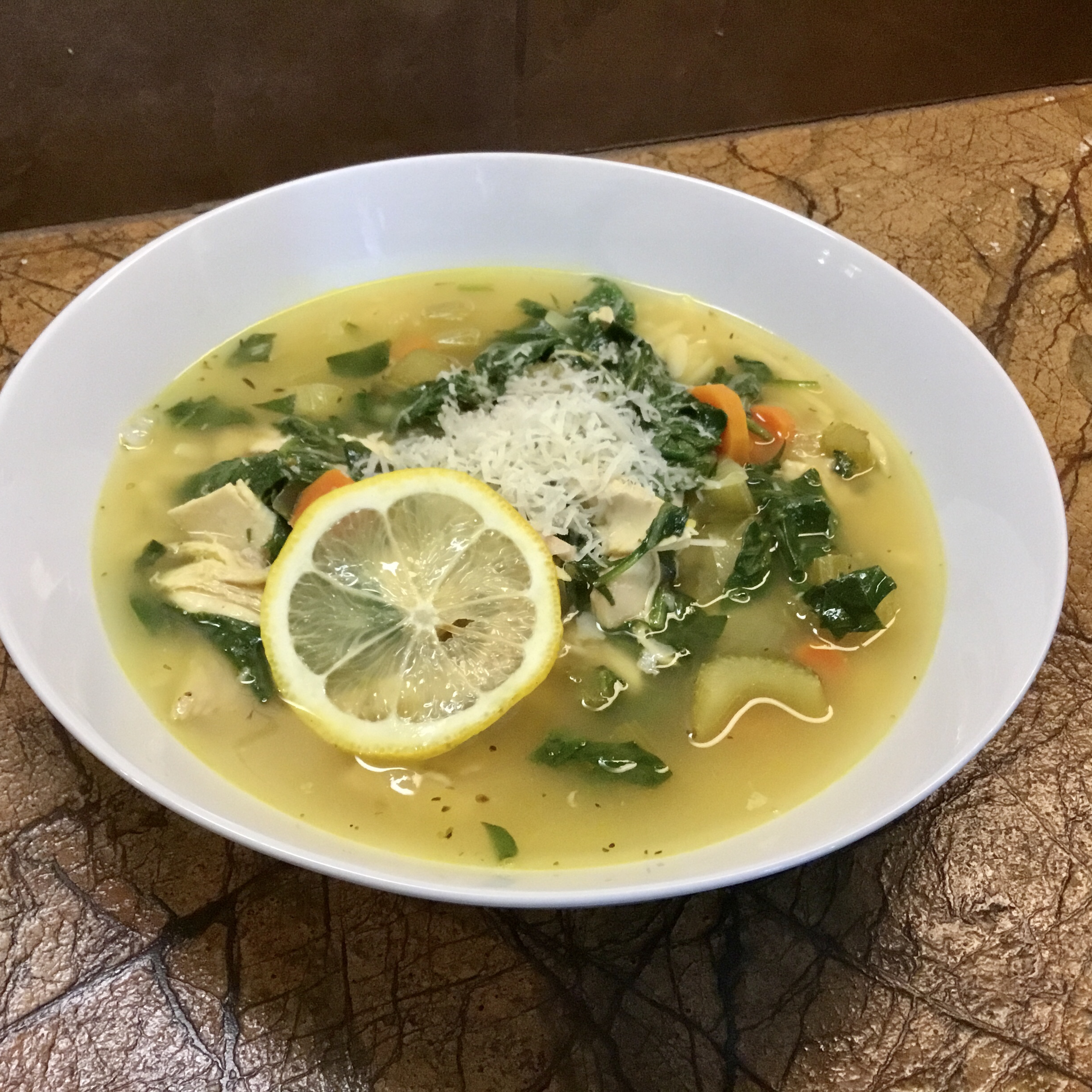 Lemon Chicken Orzo Soup Stacy in Sisters