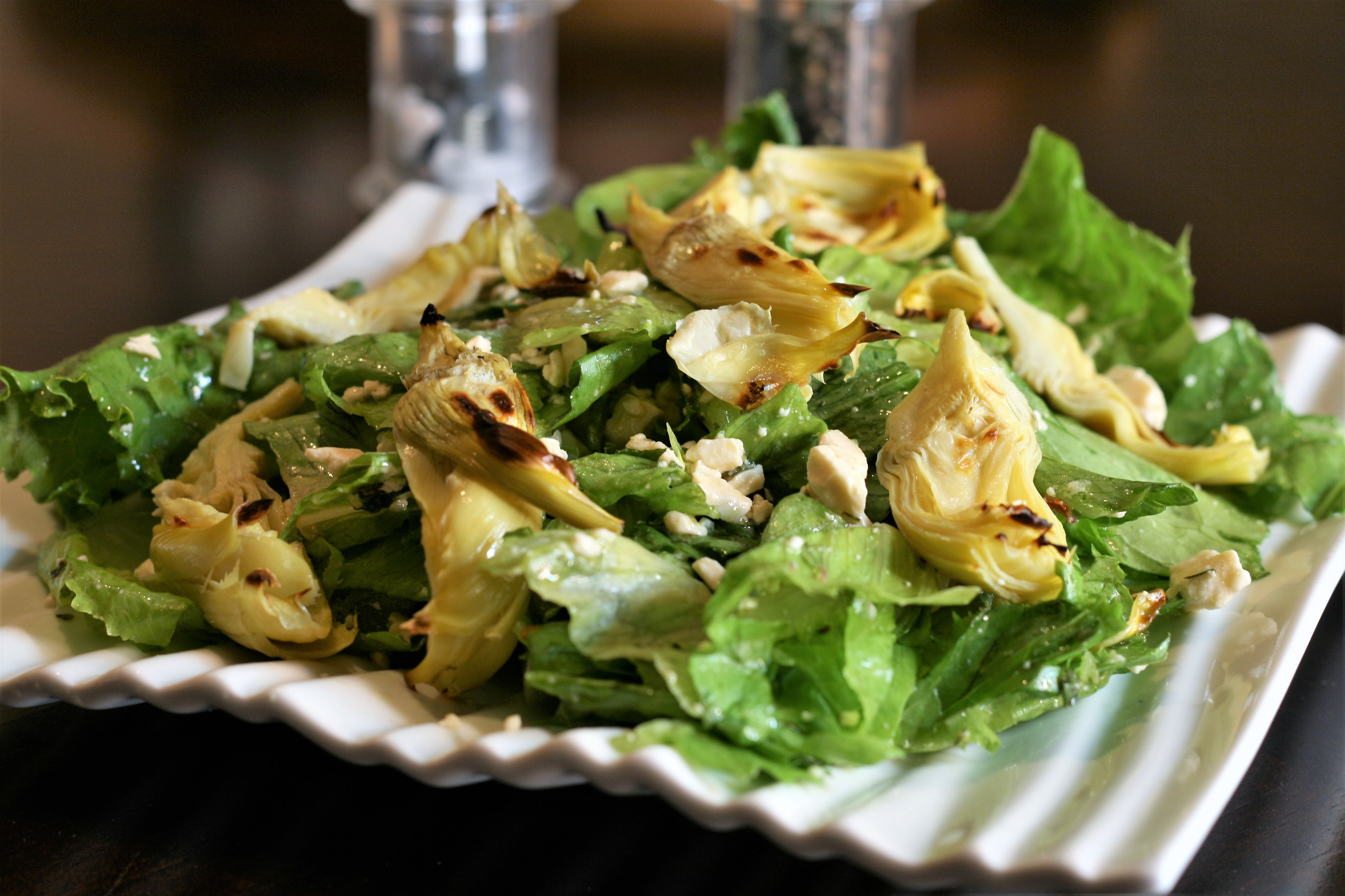 Roasted Artichoke Greek Salad 