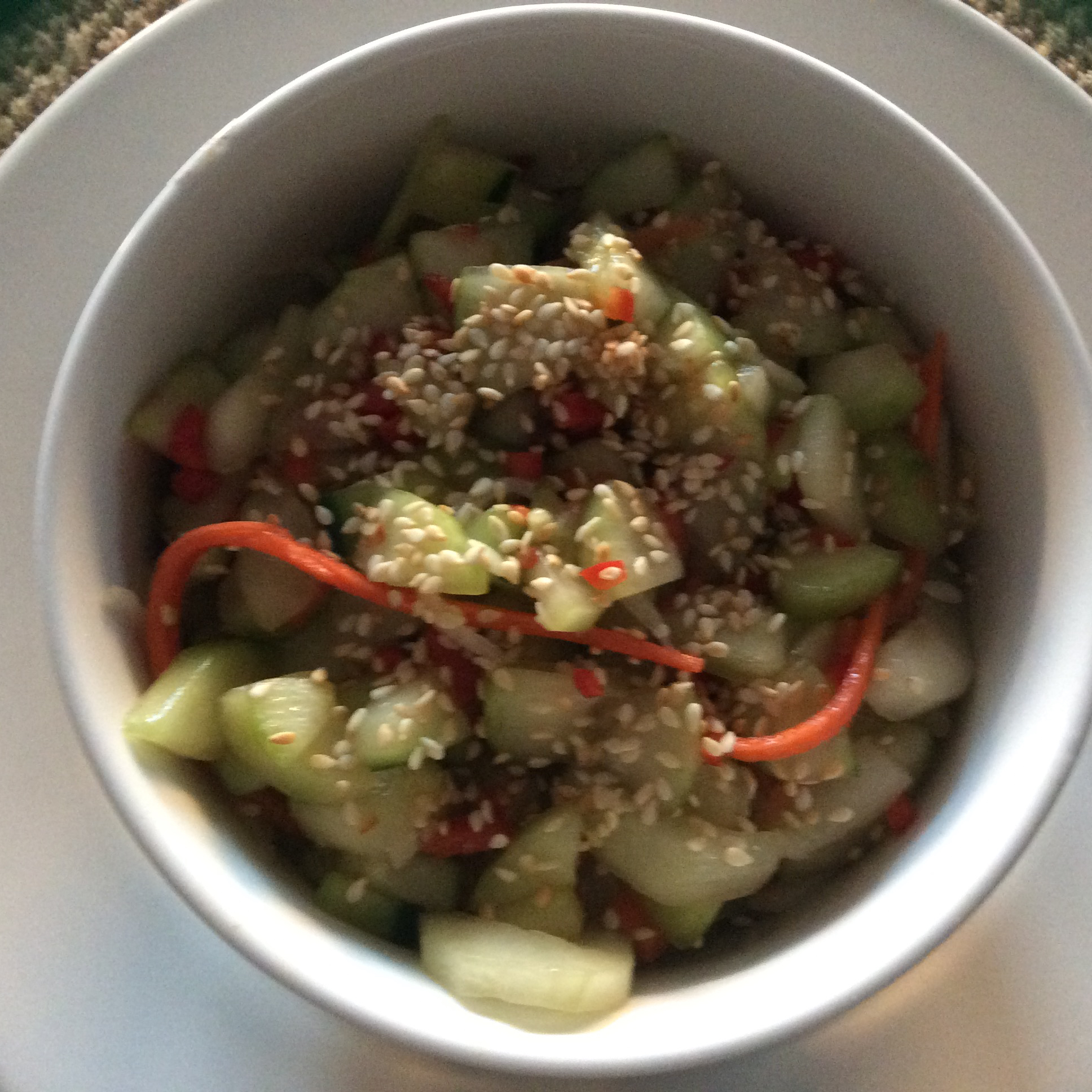 Quick and Easy Asian Sesame Cucumber Salad 